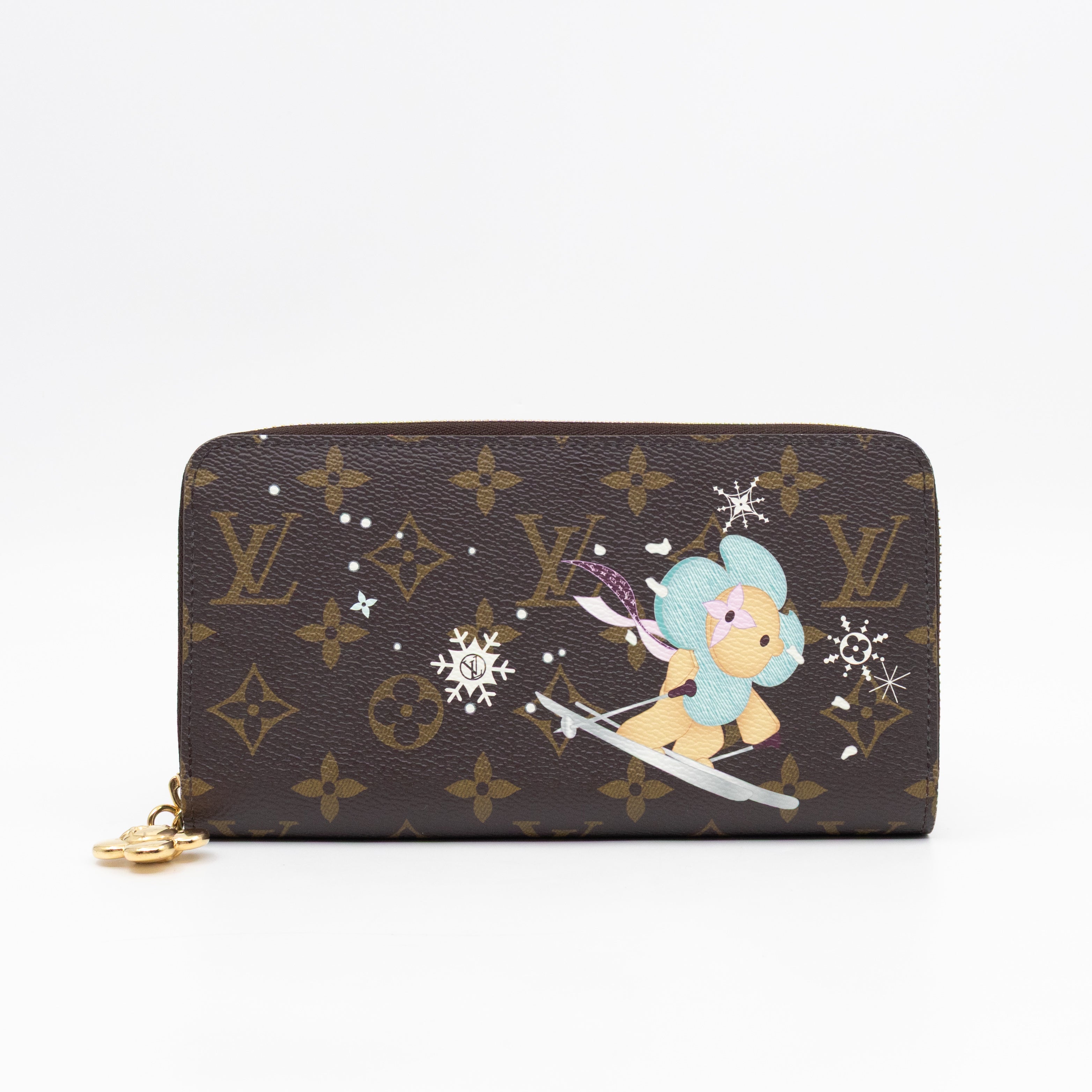 Zippy Wallet Snow Show Monogram