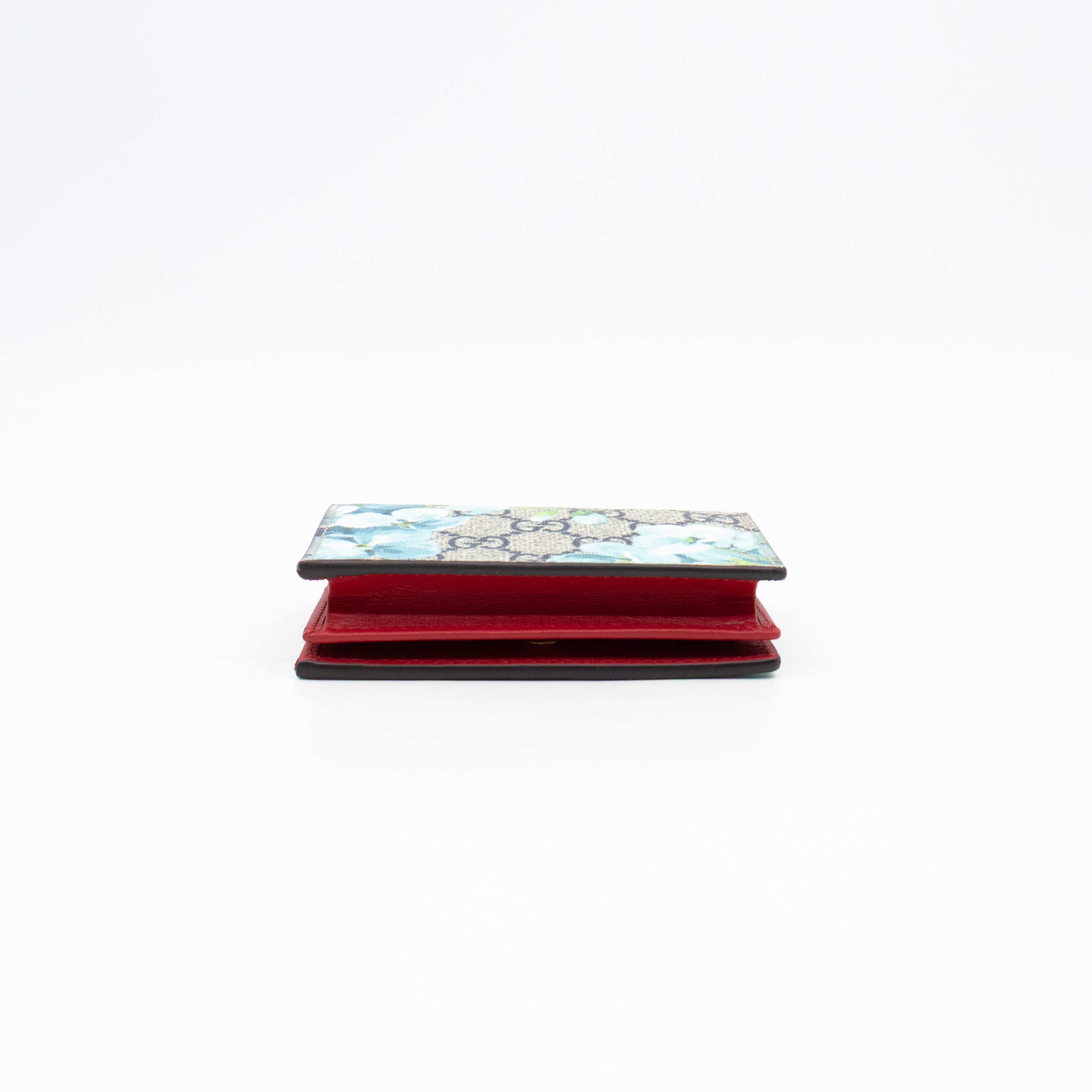 Blooms Card Case Wallet GG Supreme Blue