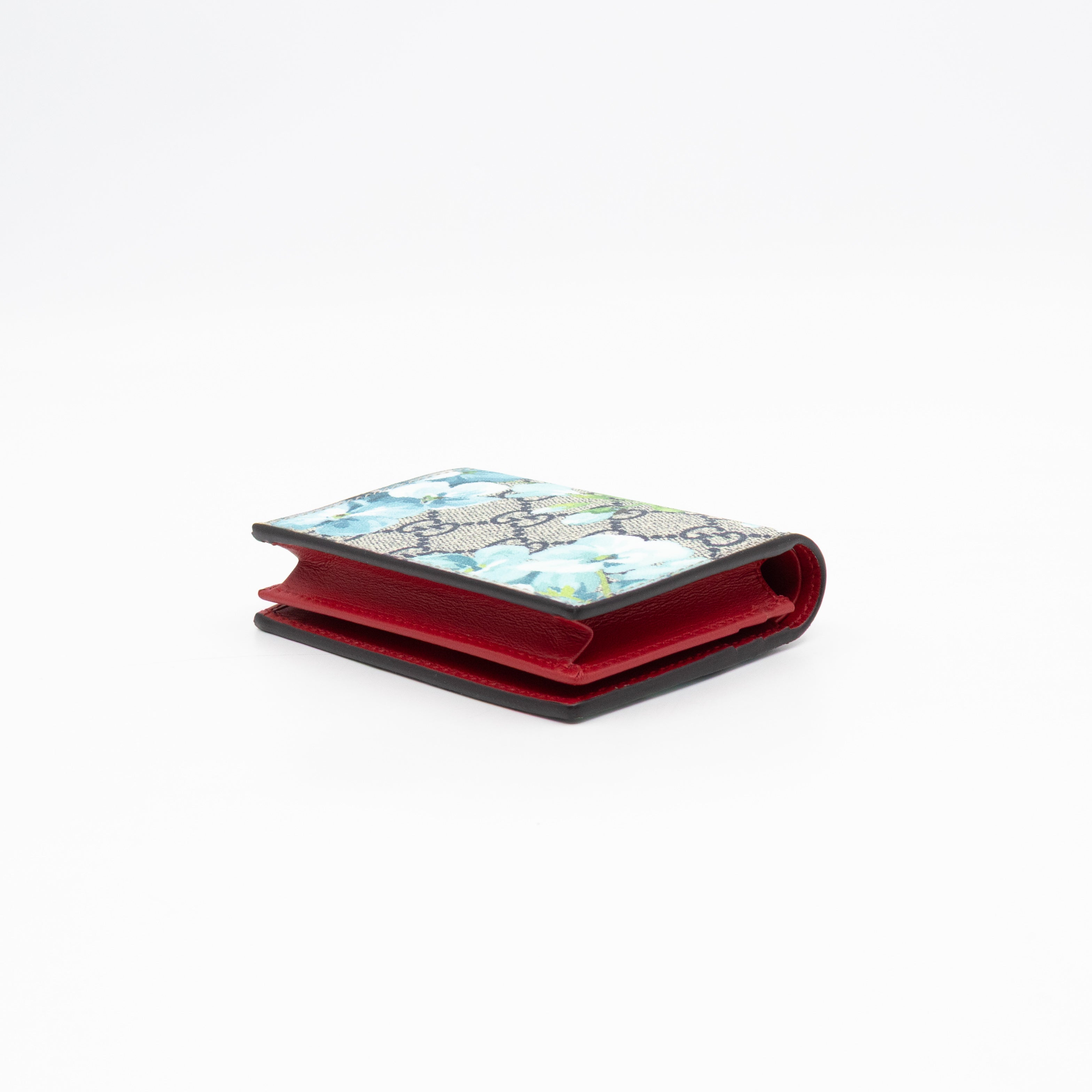Blooms Card Case Wallet GG Supreme Blue