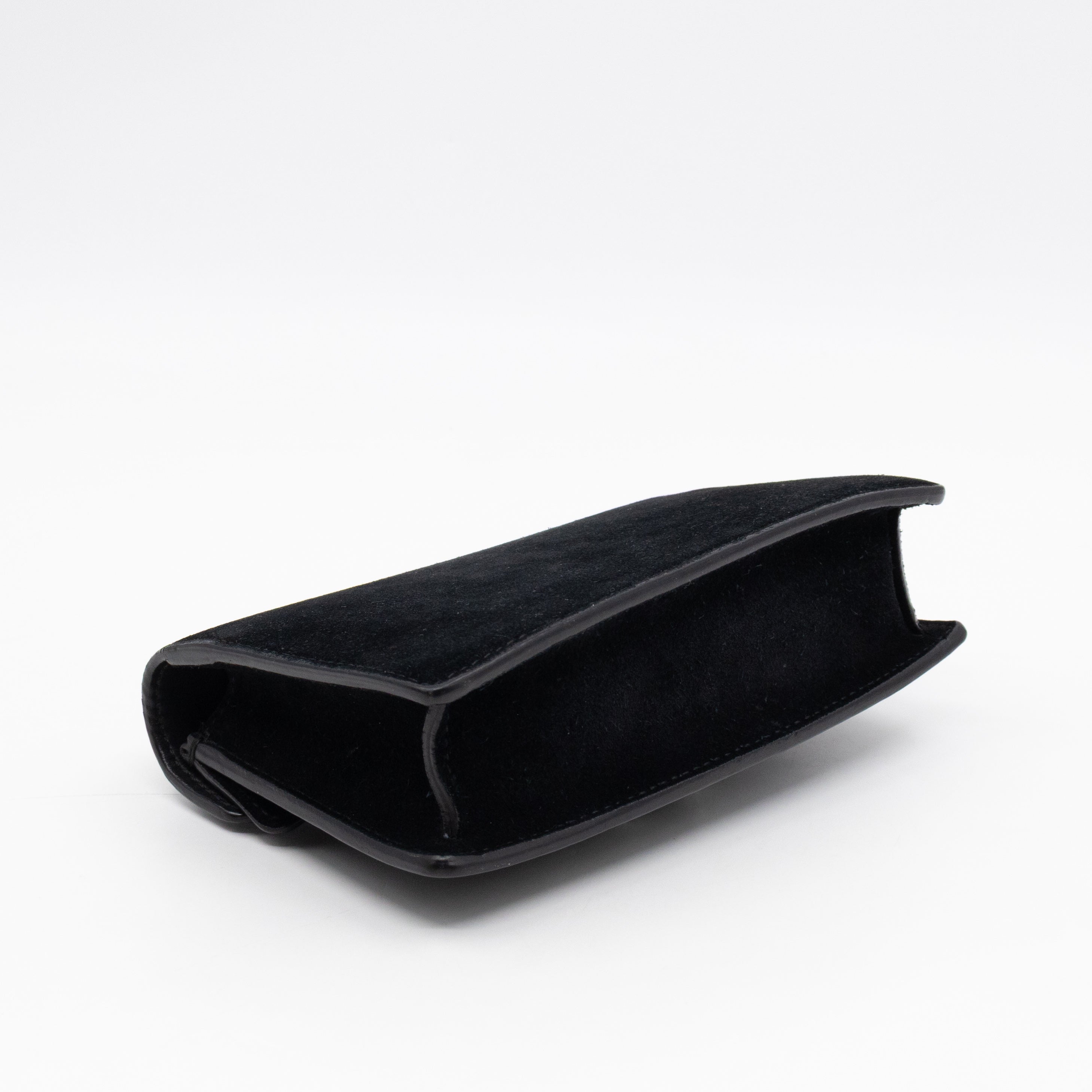 Dionysus Super Mini Black Suede Leather