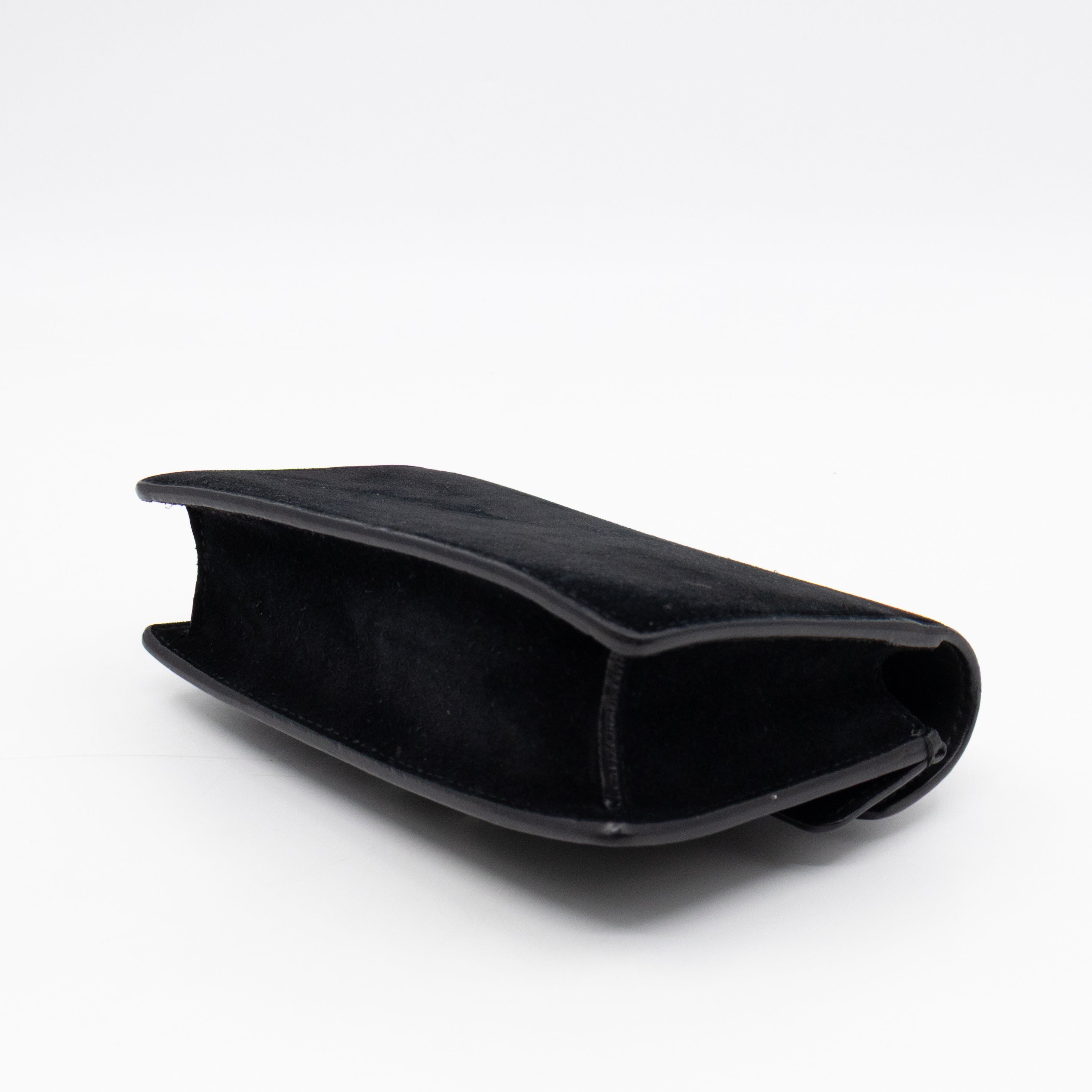 Dionysus Super Mini Black Suede Leather