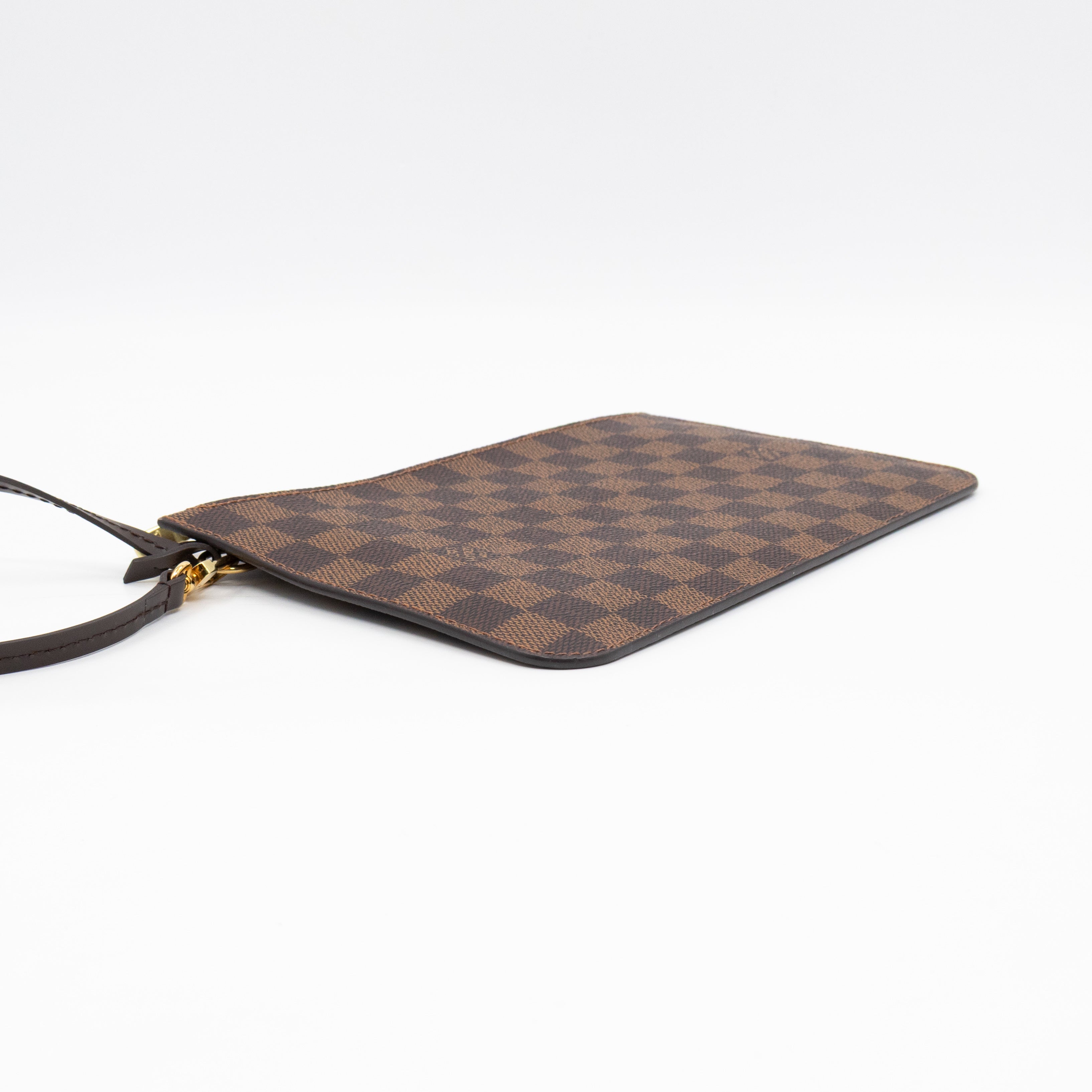 Neverfull Pochette Damier Ebene Rose Ballerine