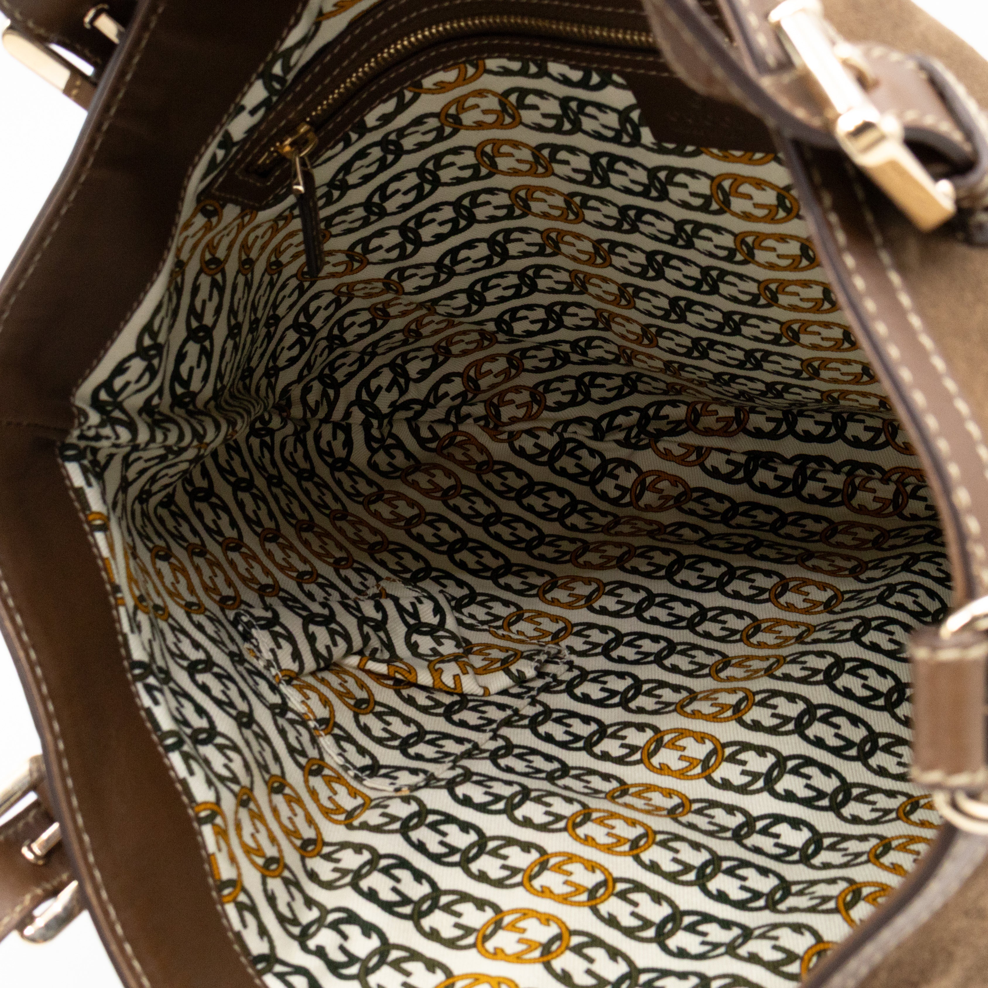Interlocking G Britt Hobo Bag Brown Suede Leather
