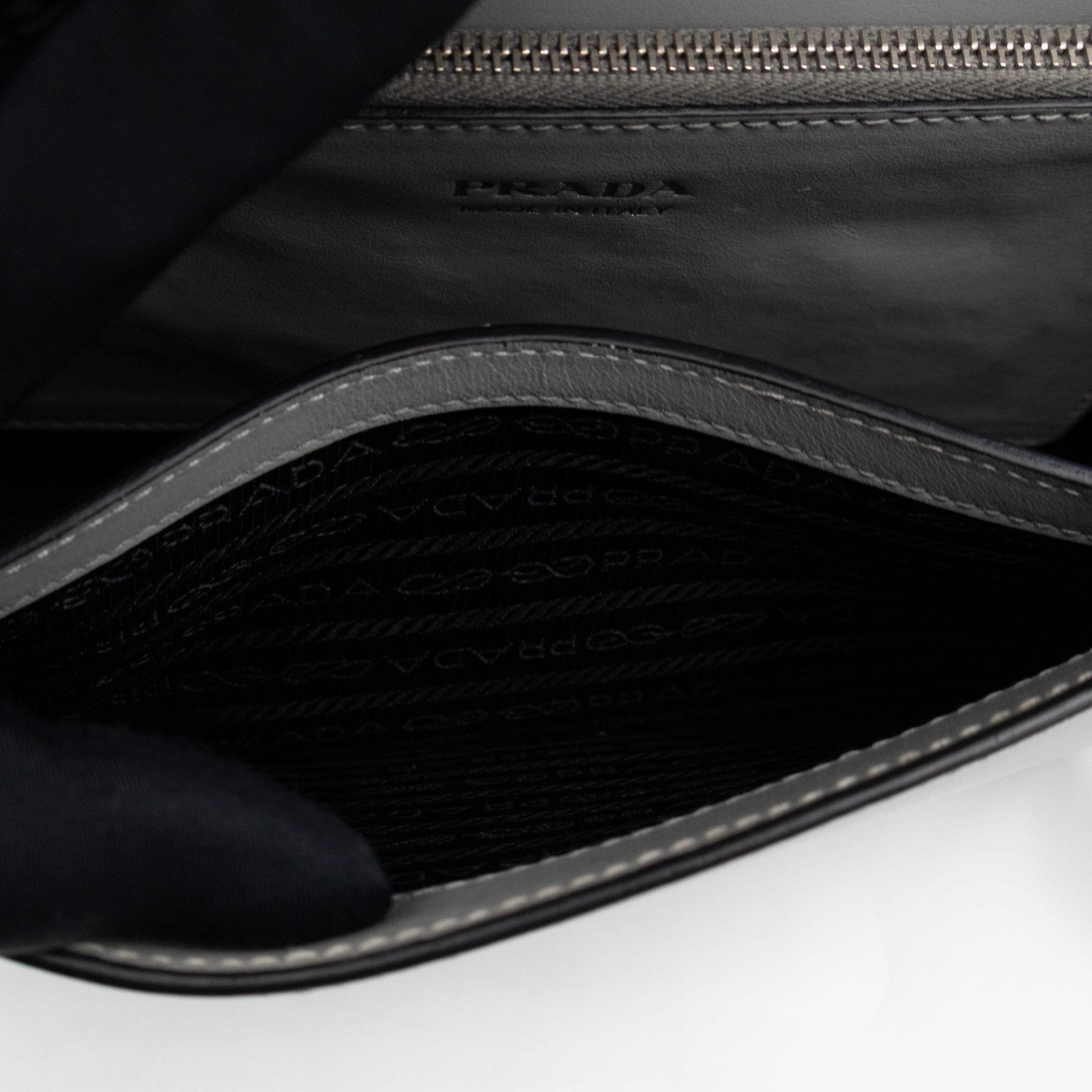 Elektra Studded Small Crossbody Bag Grey Leather