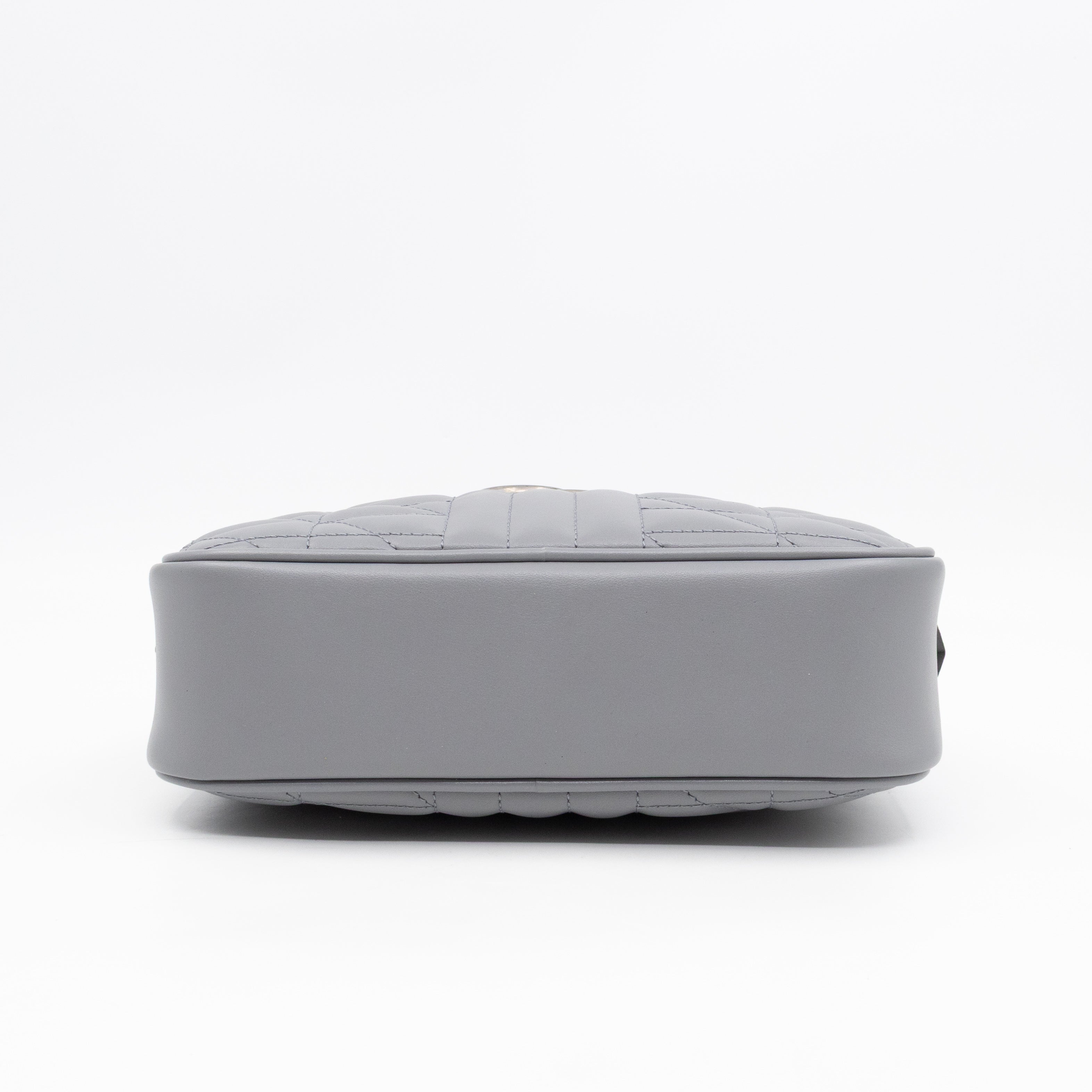 GG Marmont Small Deep Grey Matelasse Aria Leather