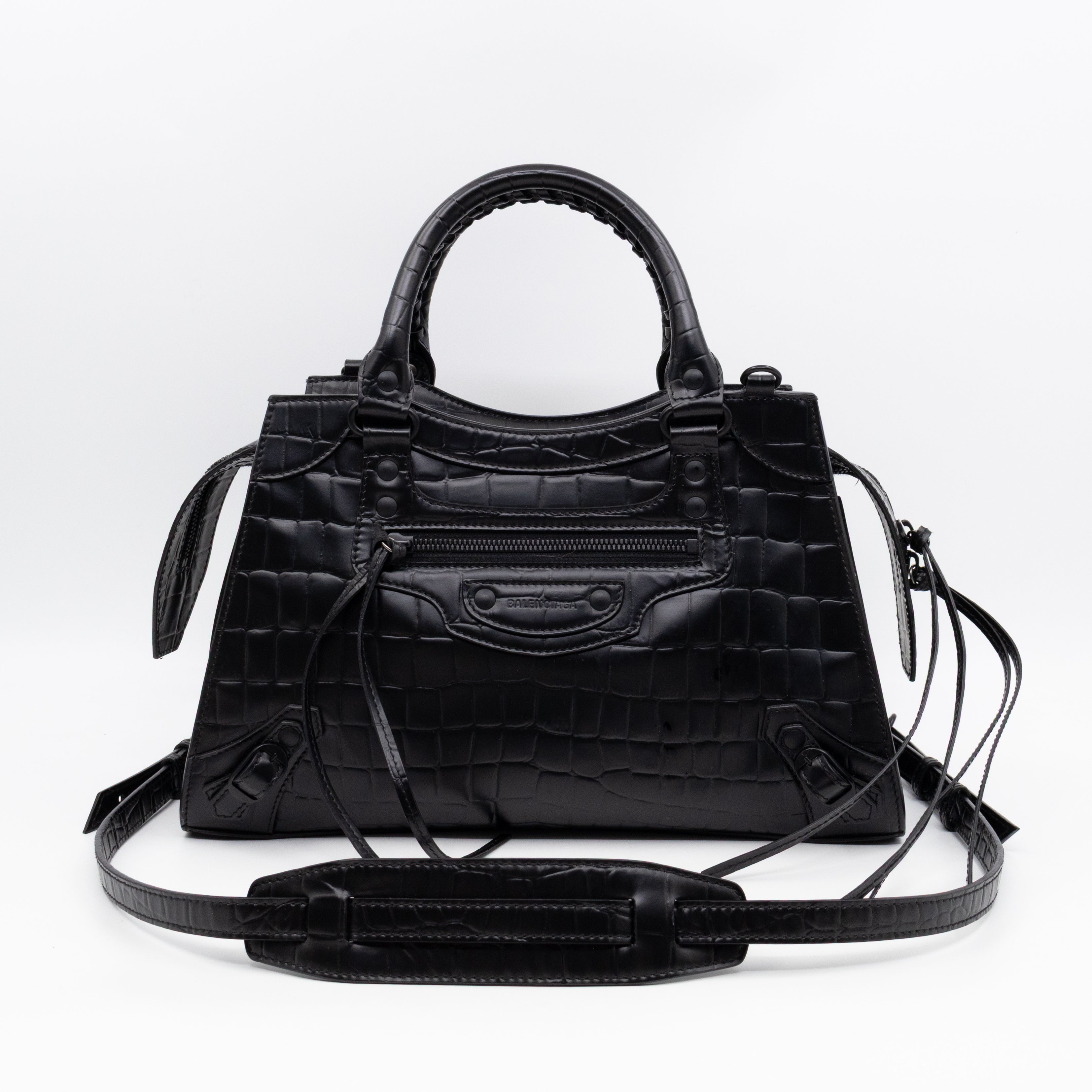 Neo Classic City Small Black Semi Shine Leather