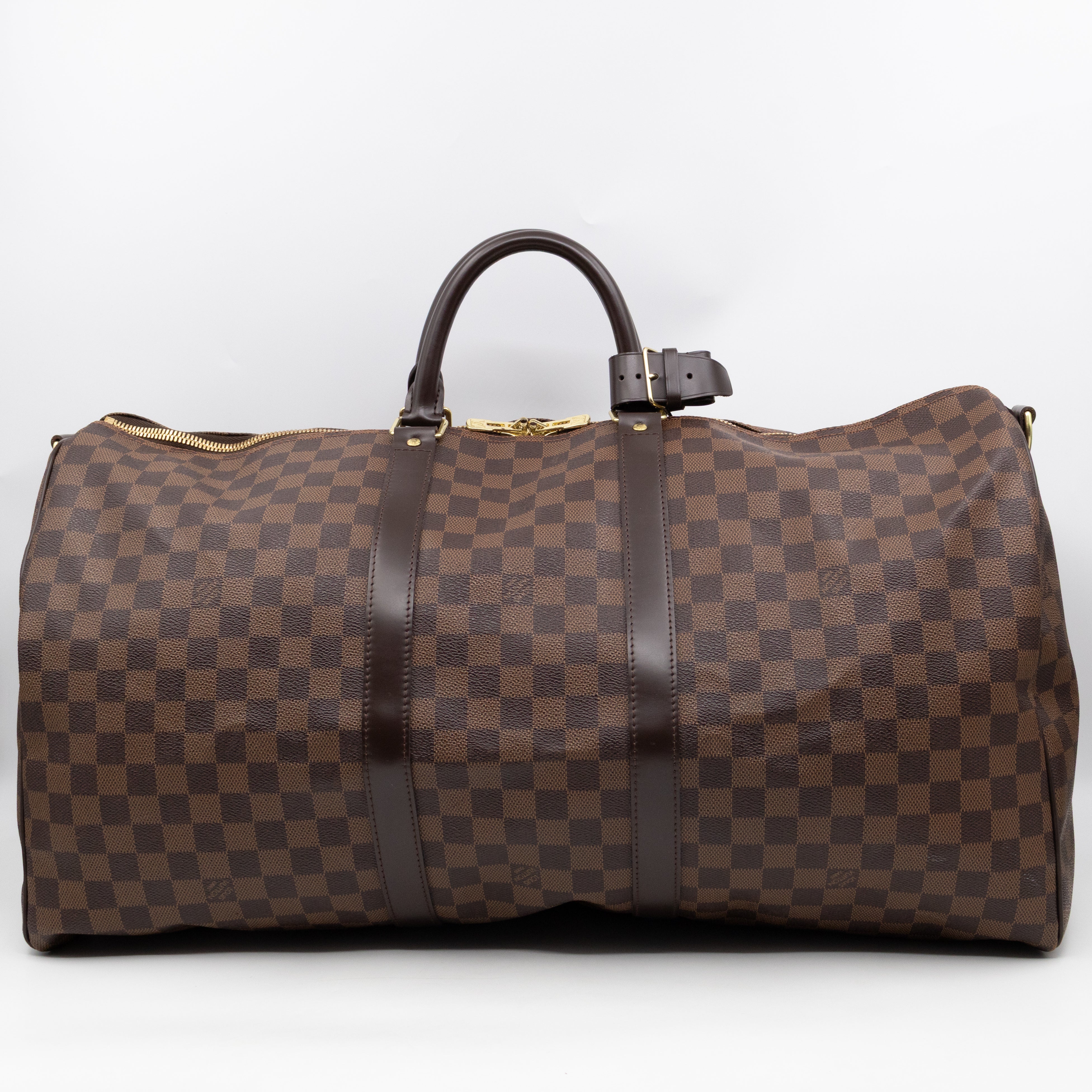 Keepall 55 Bandouliere Damier Ebene