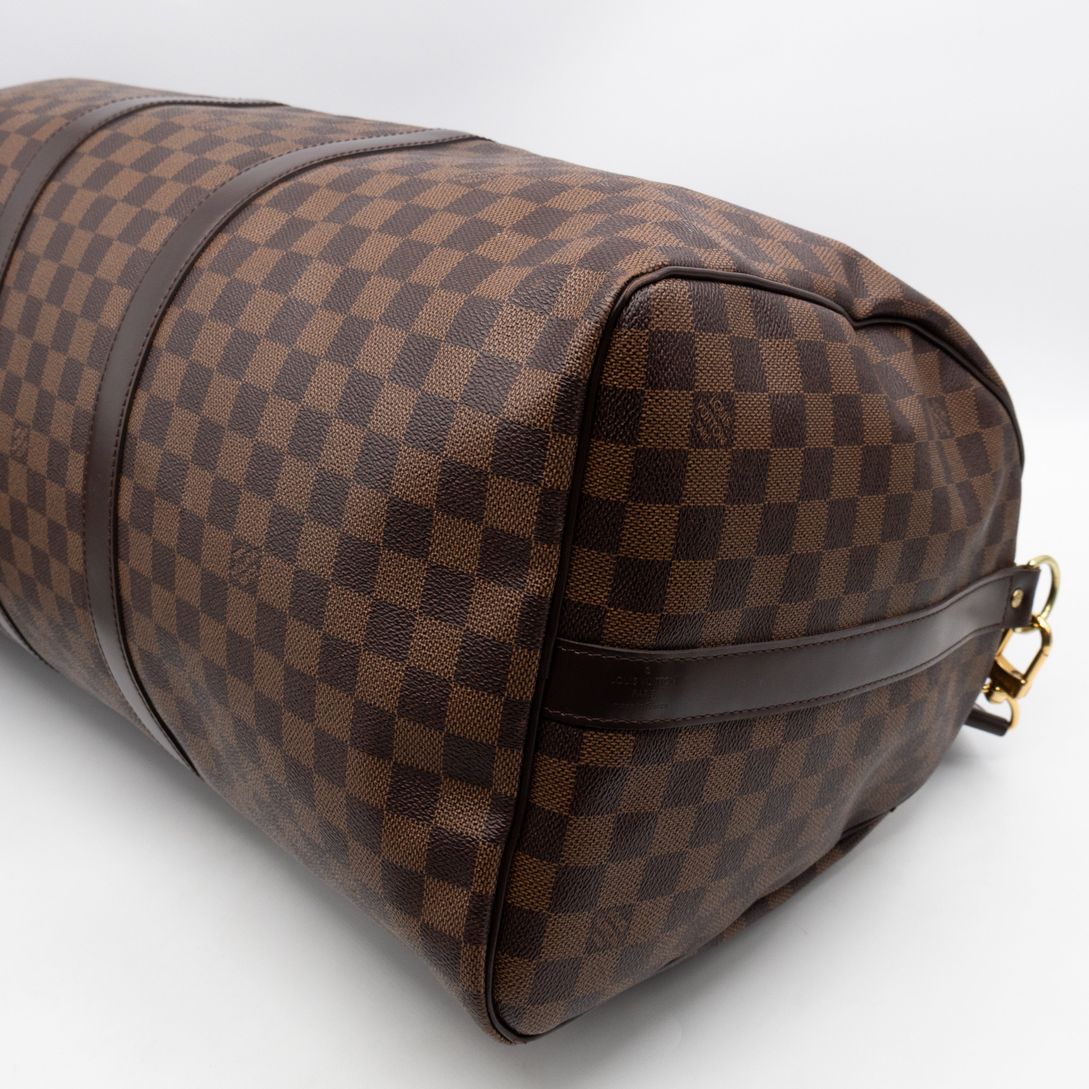 Keepall 55 Bandouliere Damier Ebene