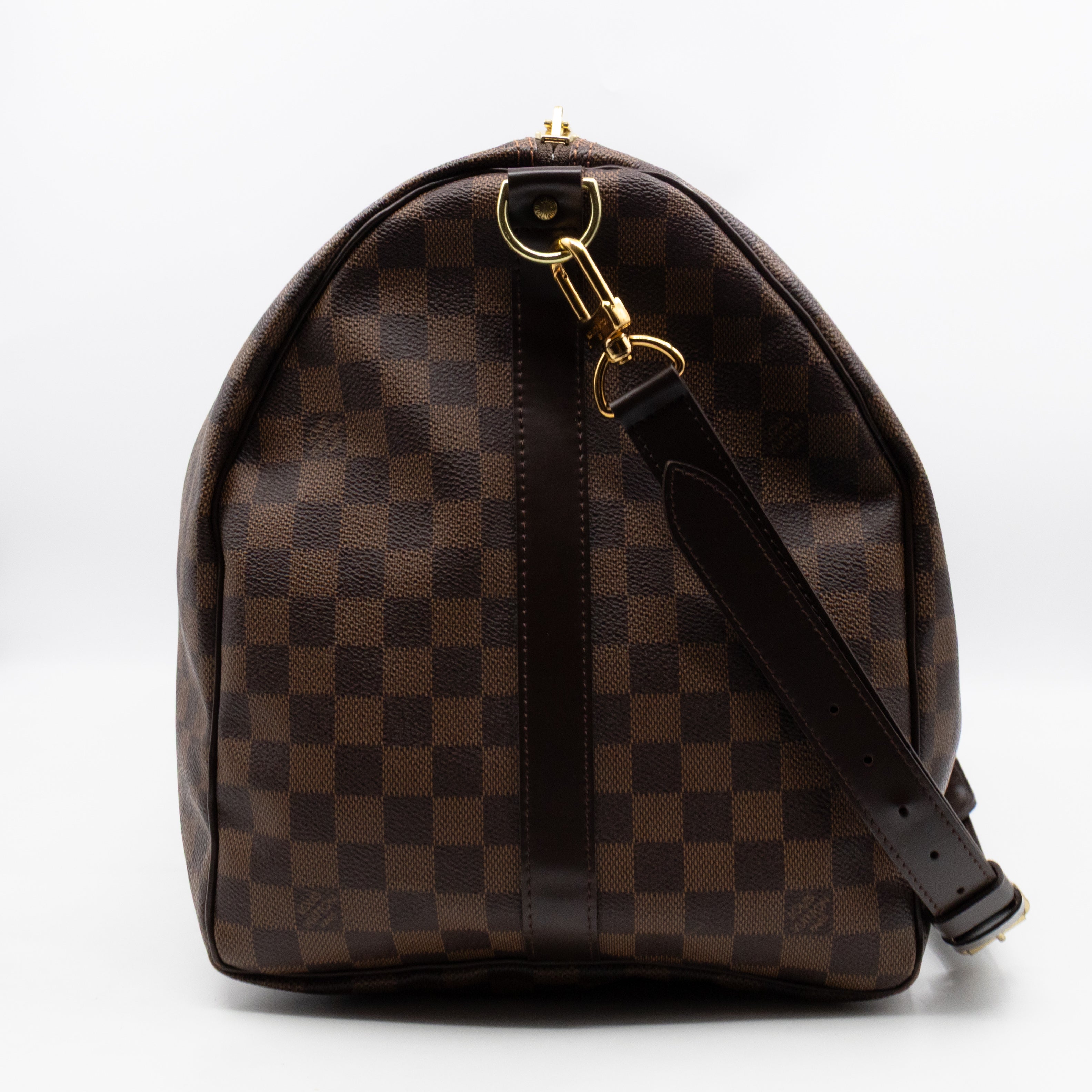 Keepall 55 Bandouliere Damier Ebene