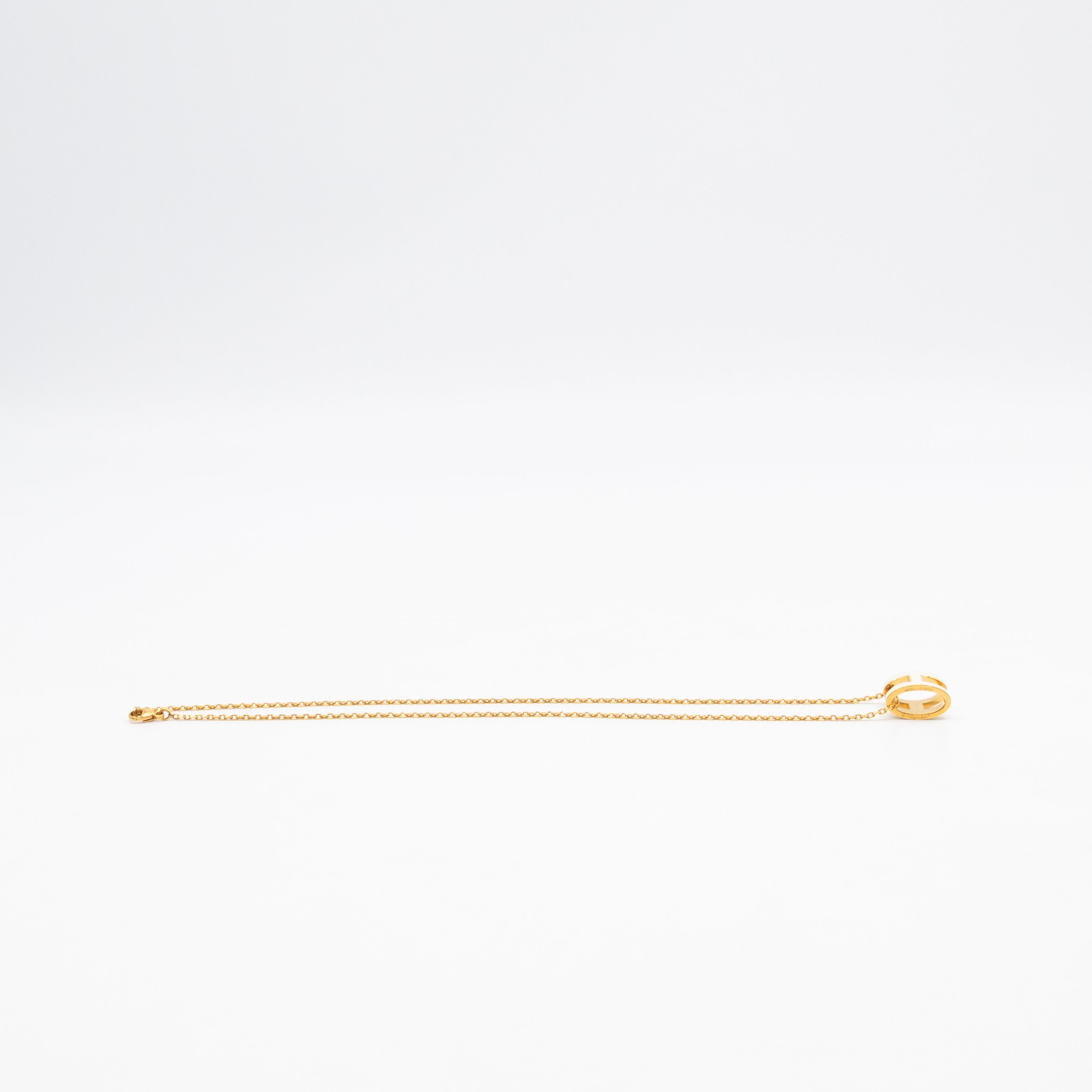 Pop H Pendant Necklace White Gold
