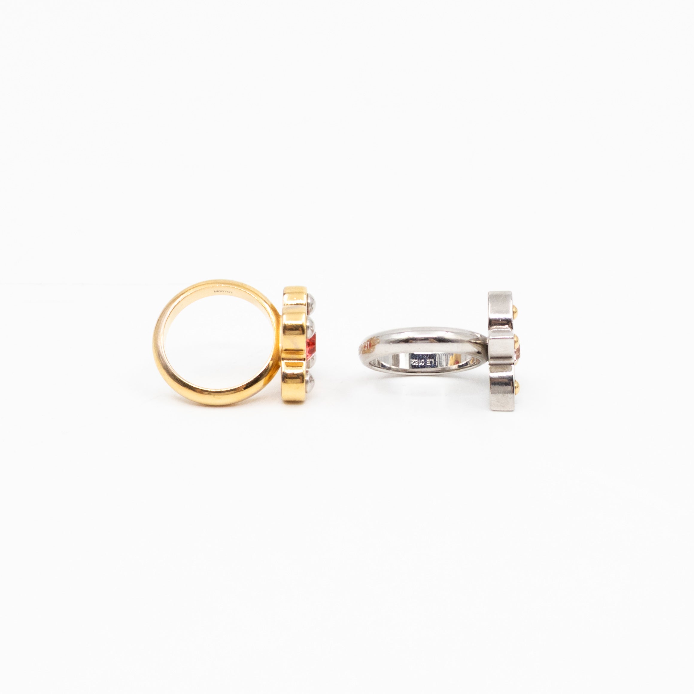 Love Letters Timeless Ring Set M Silver Gold