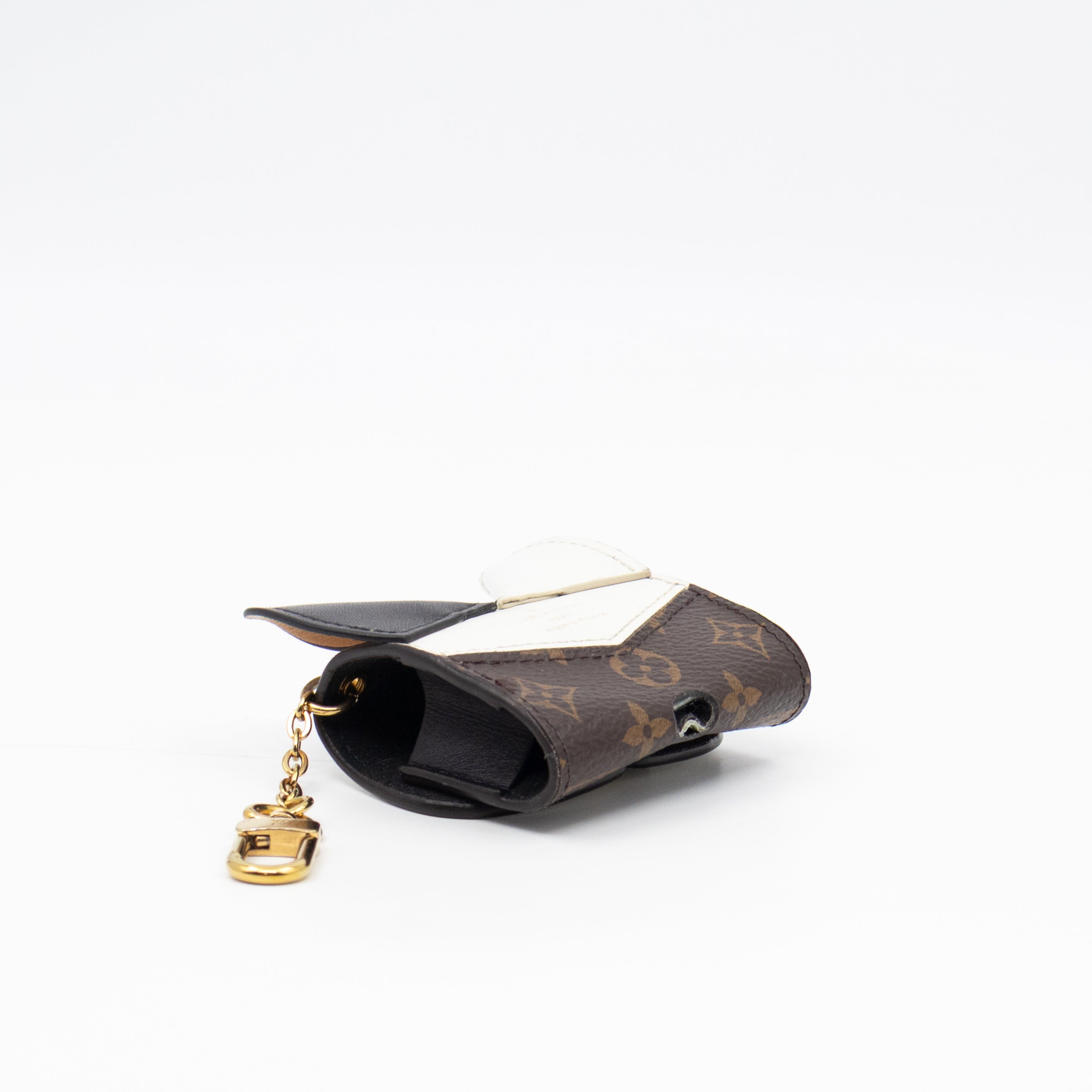 Earpods Case Cat Monogram White Leather