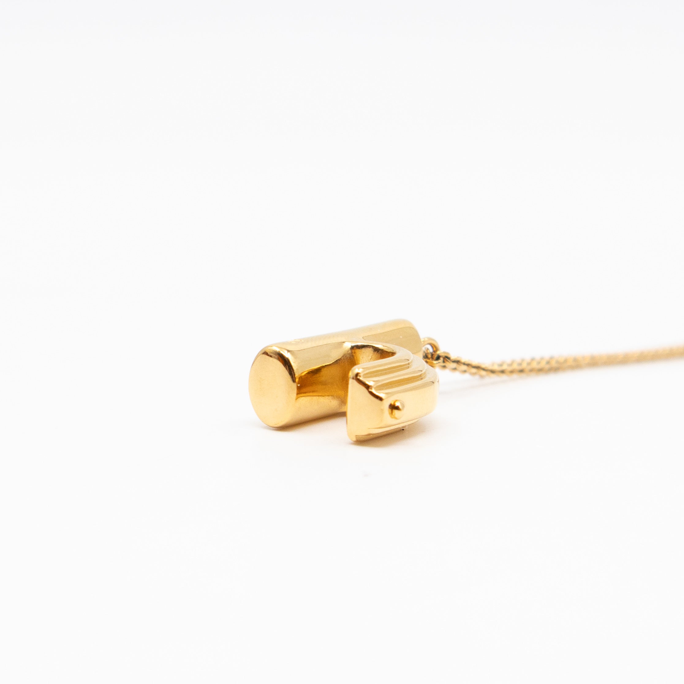 LV & Me Necklace "h" Pendant Gold