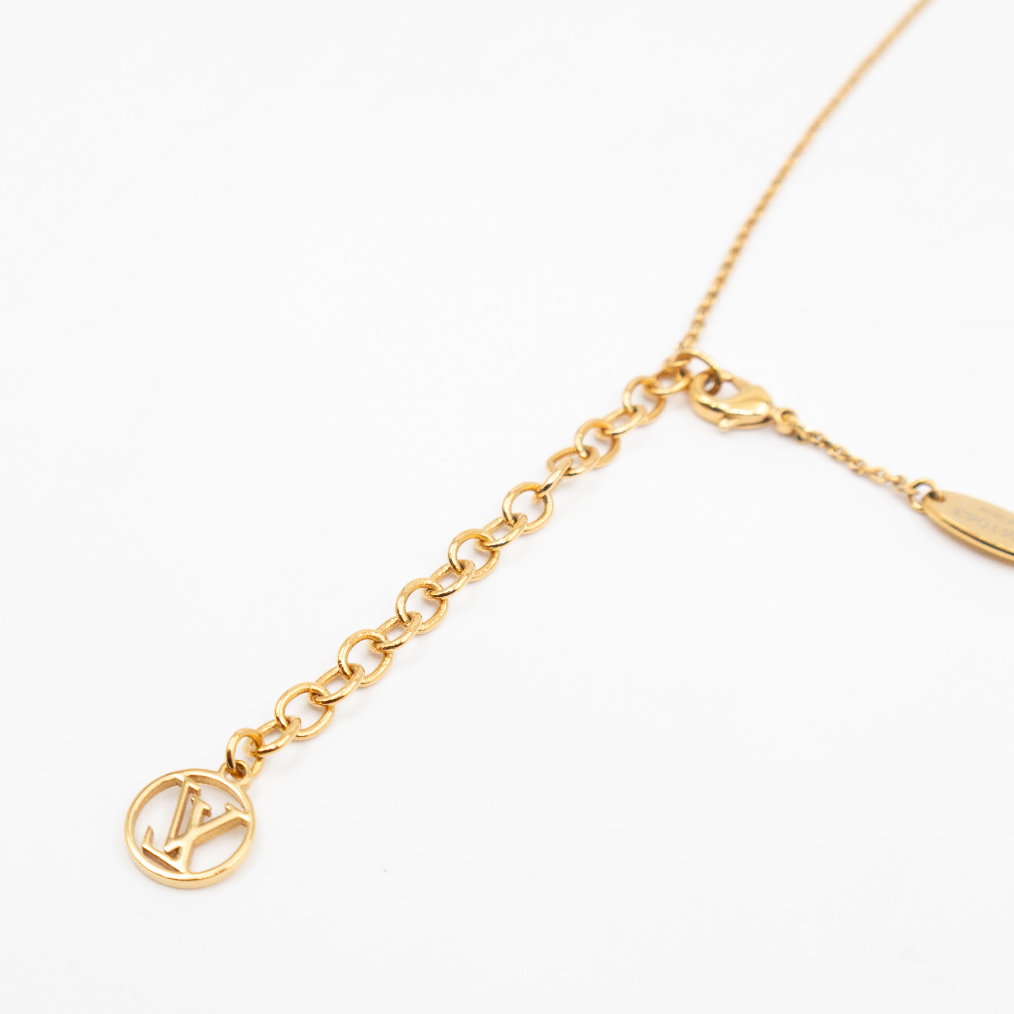LV & Me Necklace "h" Pendant Gold