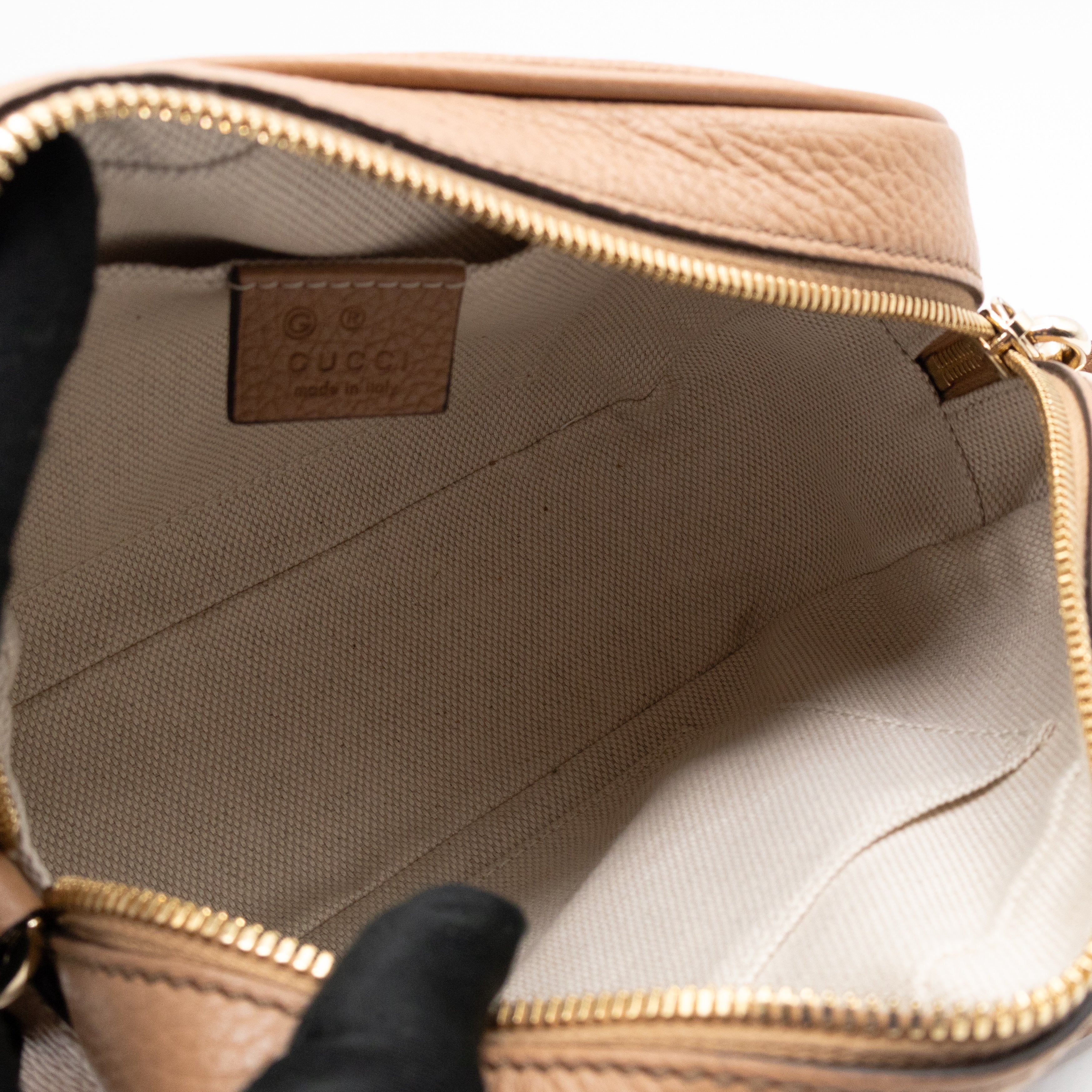 Disco Soho Dark Beige Leather