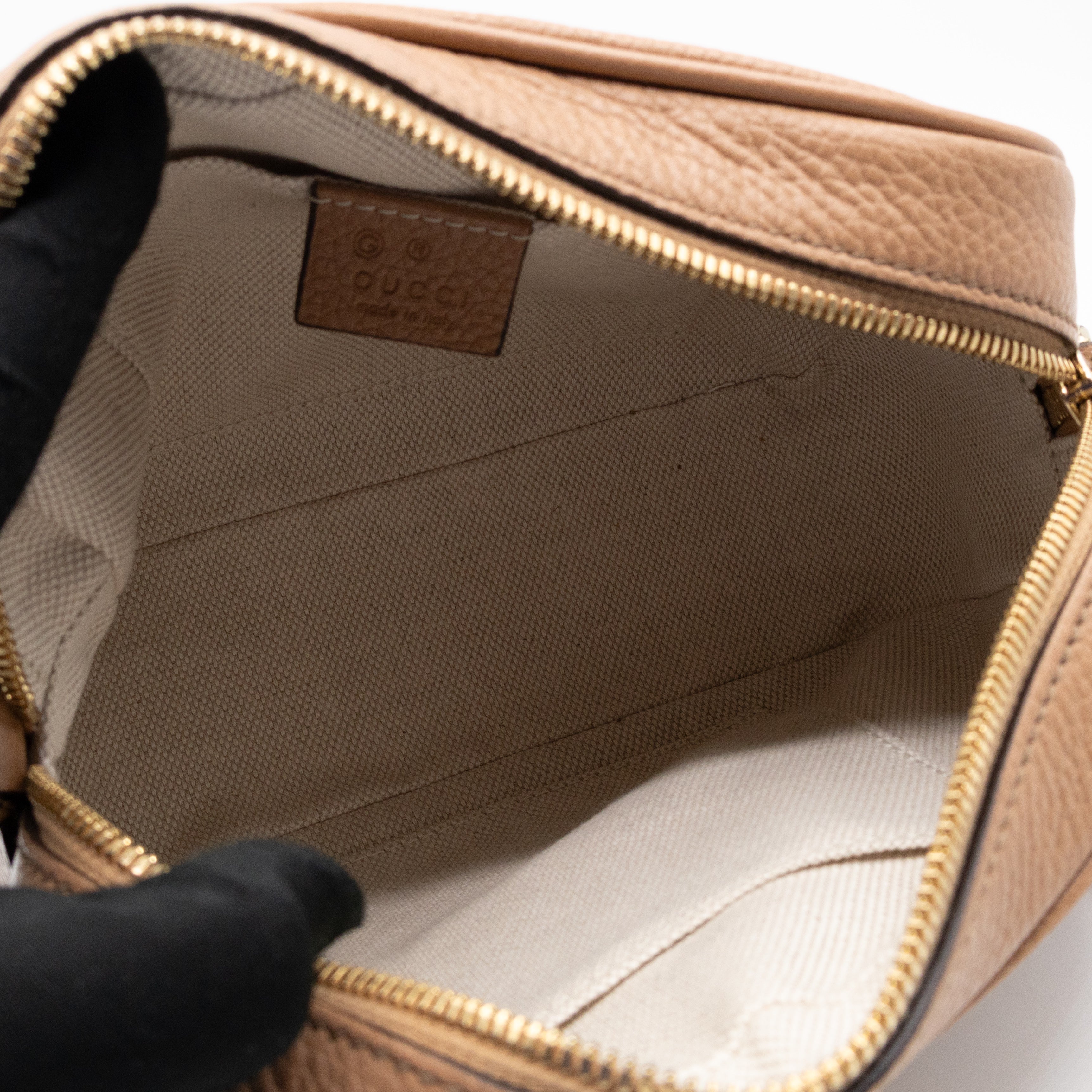 Disco Soho Dark Beige Leather