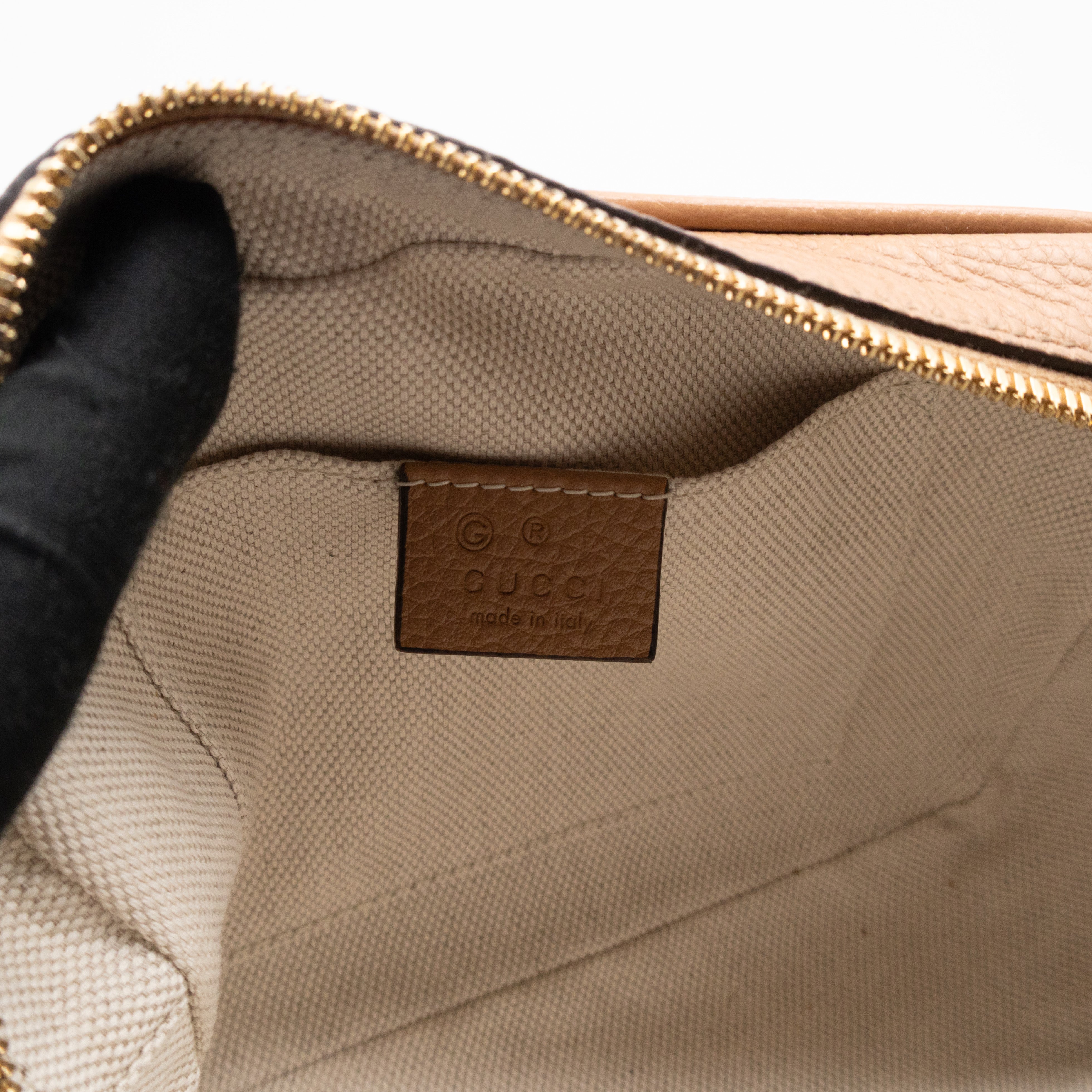 Disco Soho Dark Beige Leather
