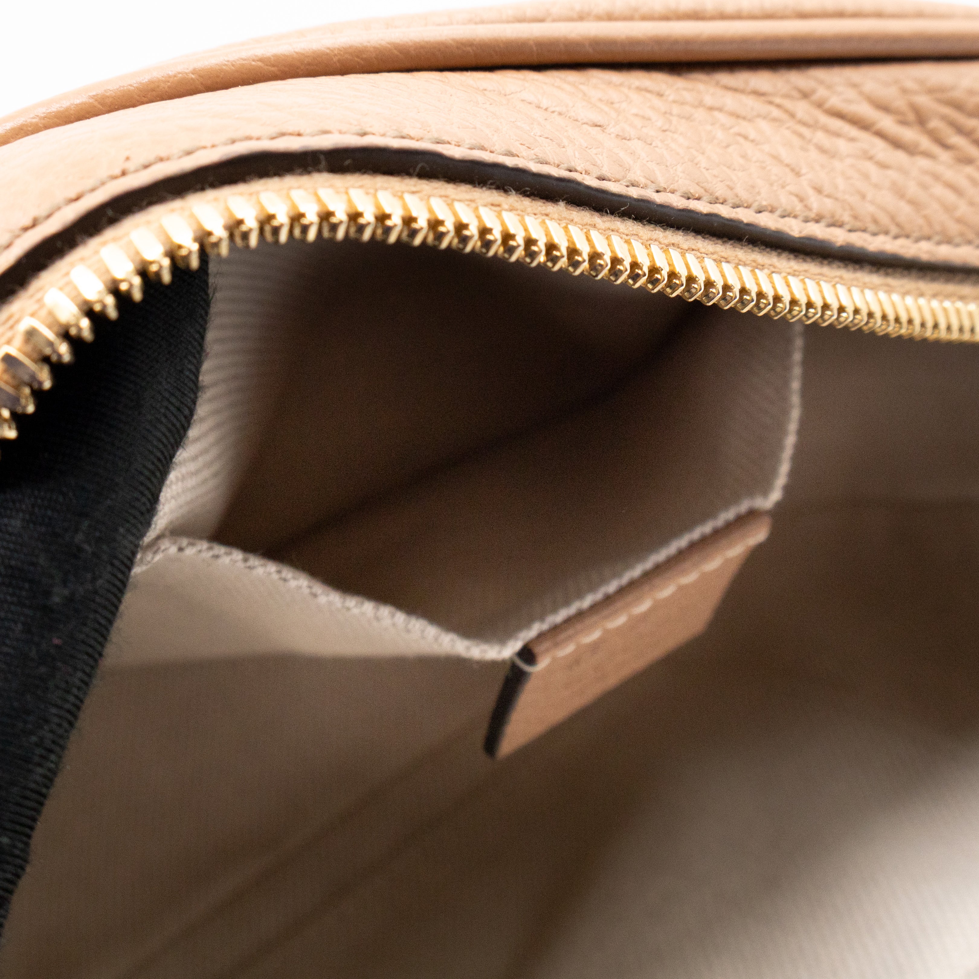 Disco Soho Dark Beige Leather