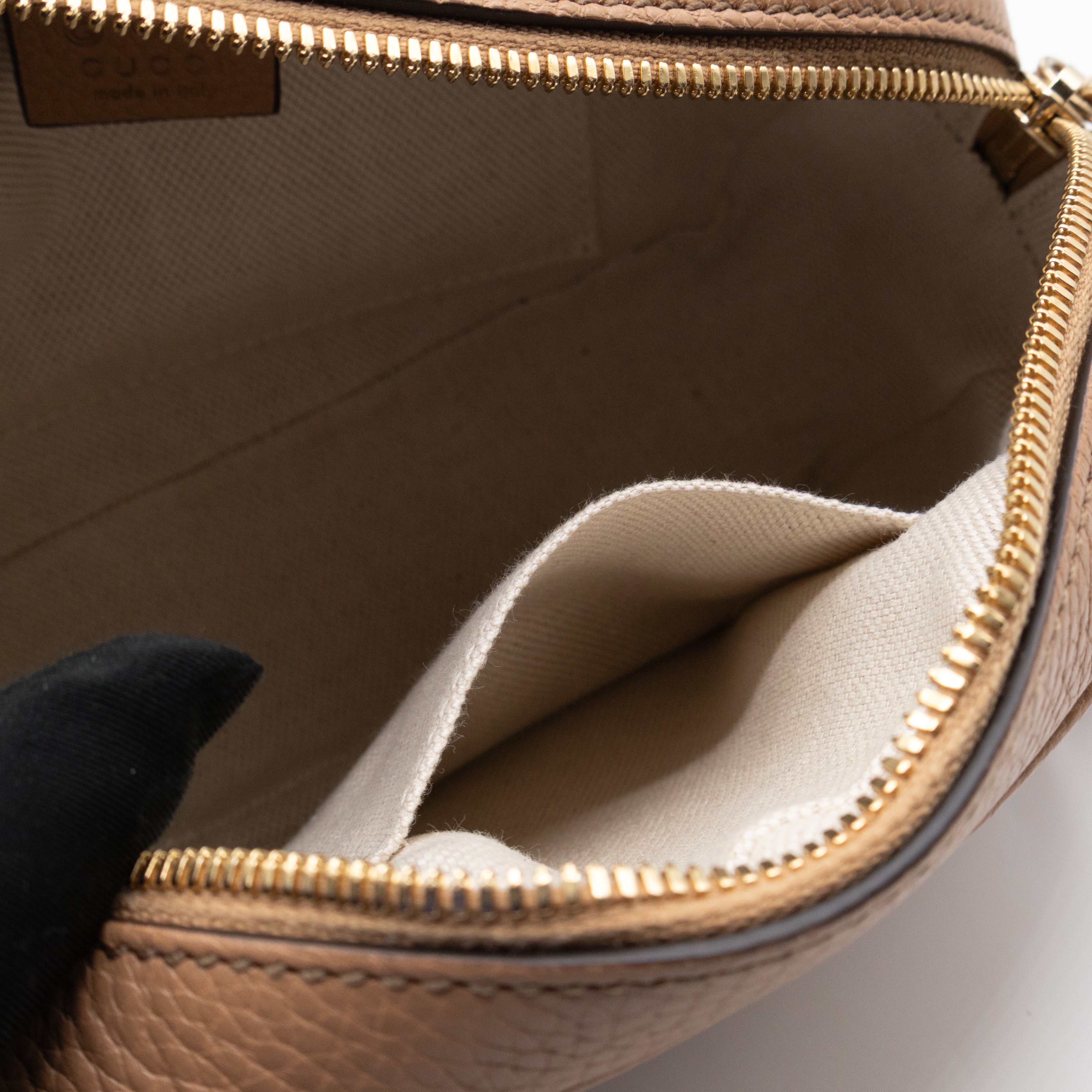 Disco Soho Dark Beige Leather