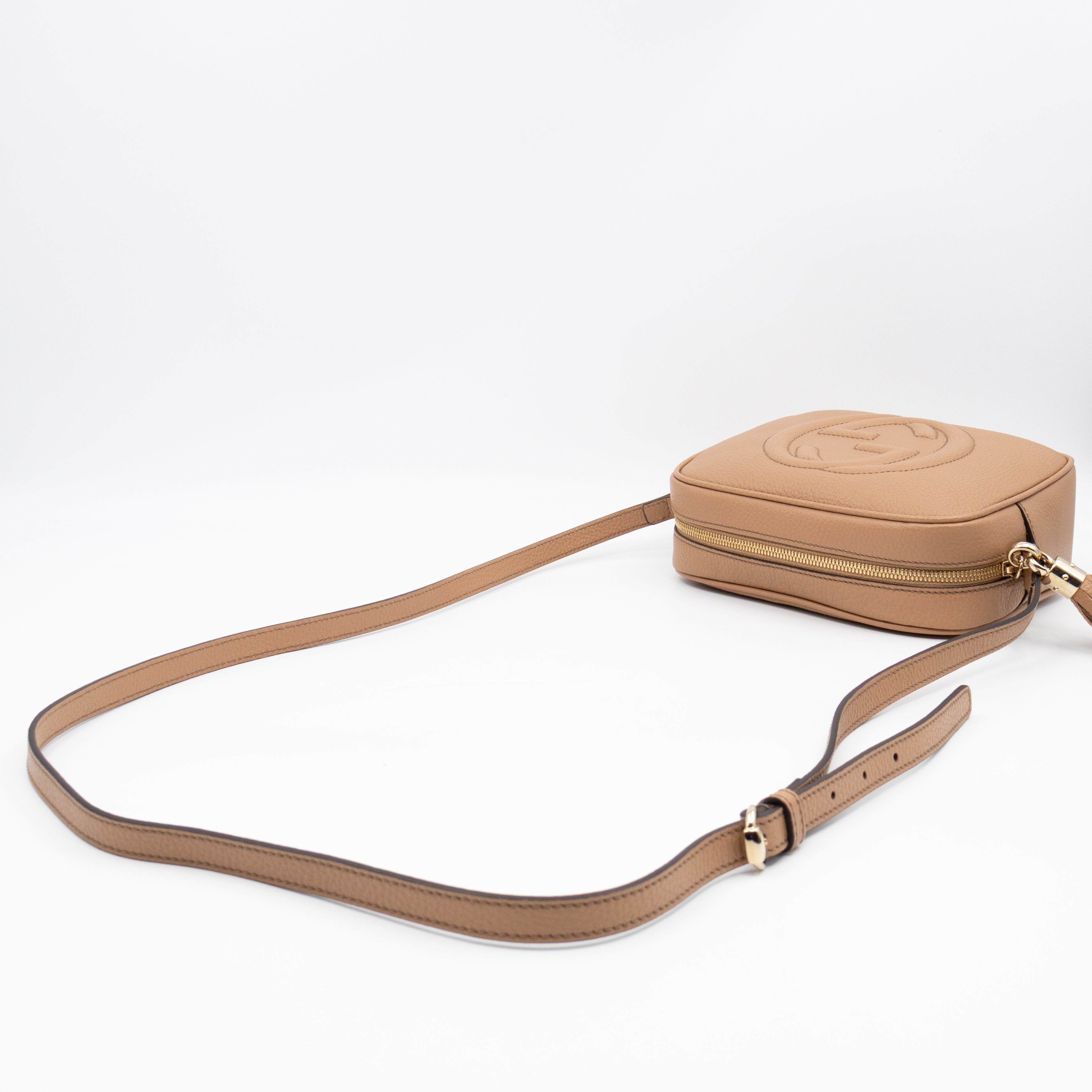 Disco Soho Dark Beige Leather