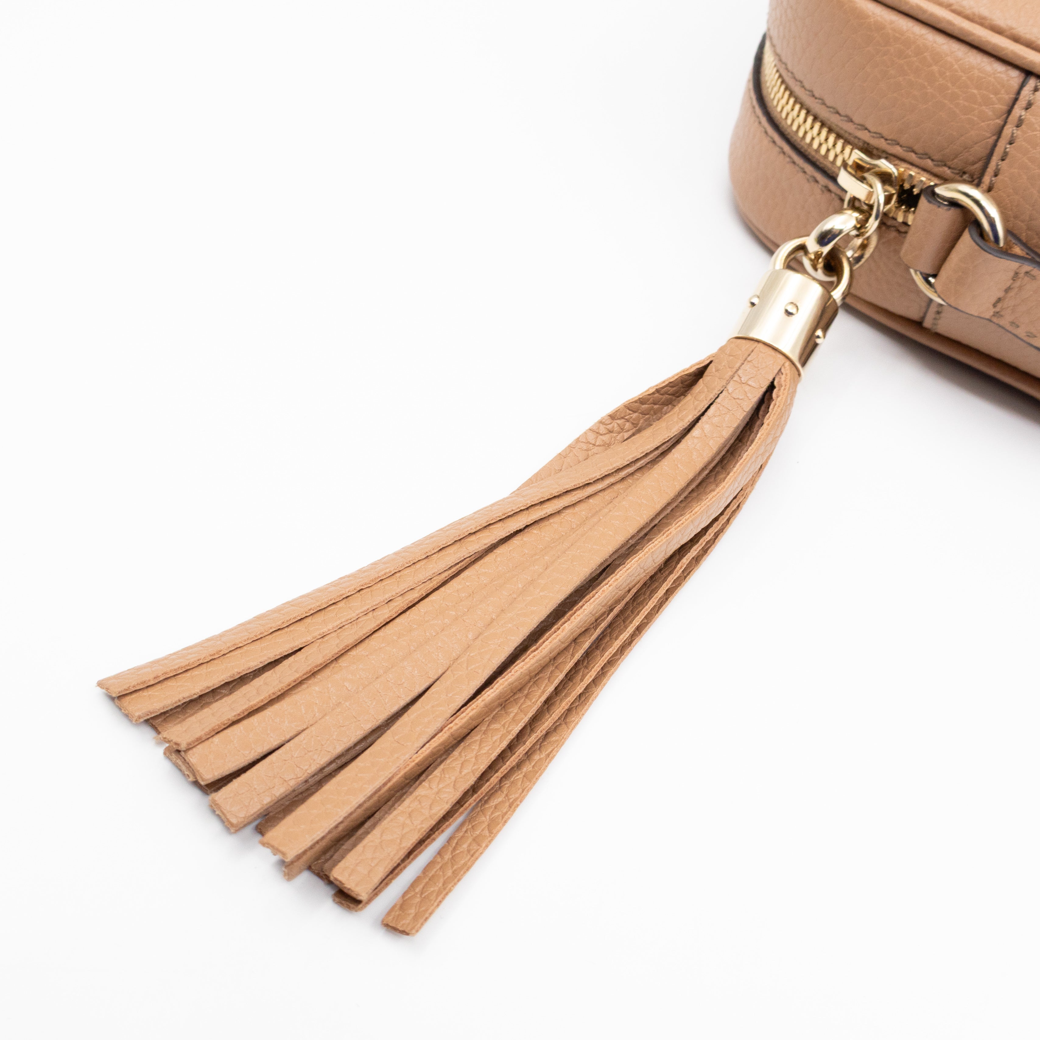 Disco Soho Dark Beige Leather