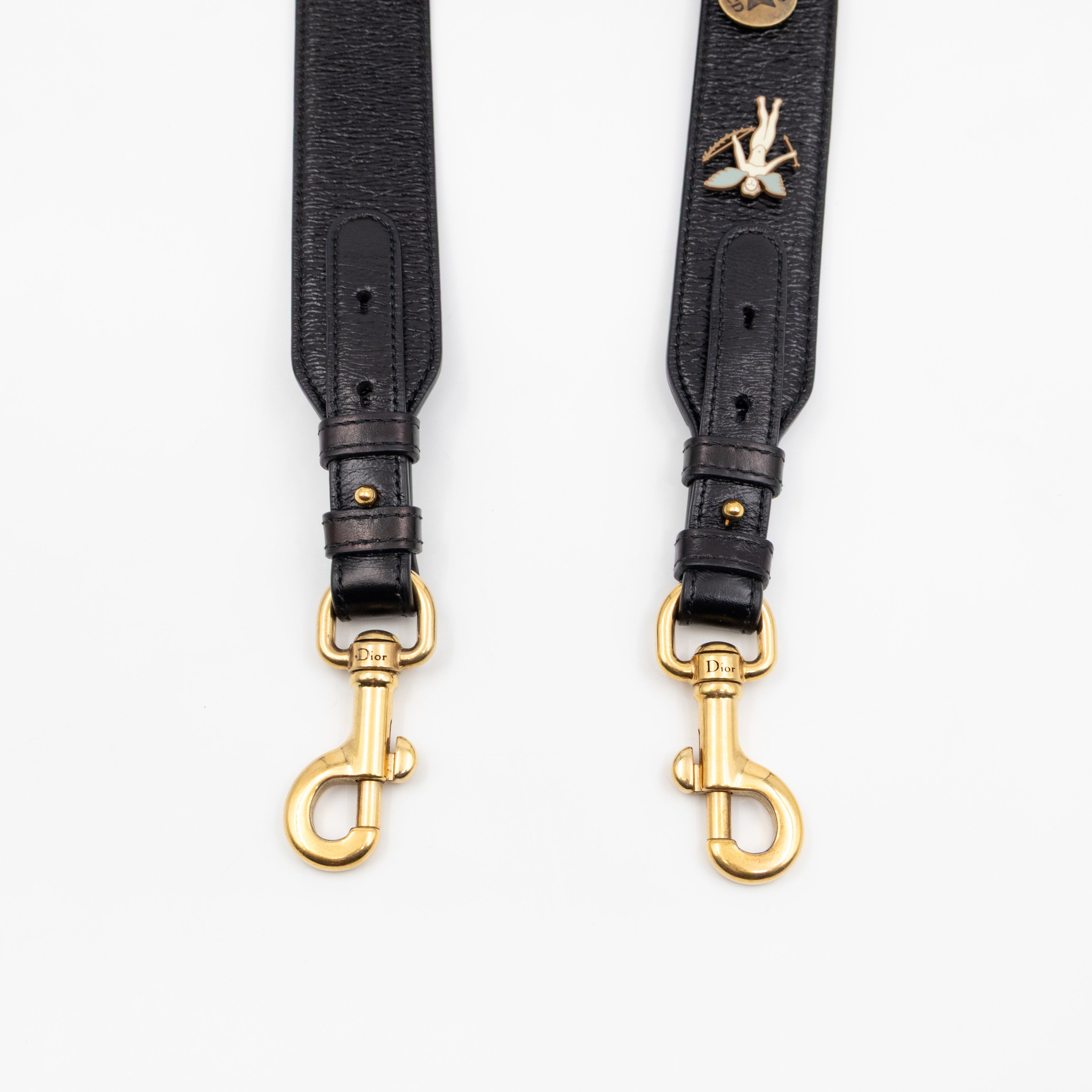 Lady Dior Small My ABCDior Black Cannage Crinkled Patent Leather