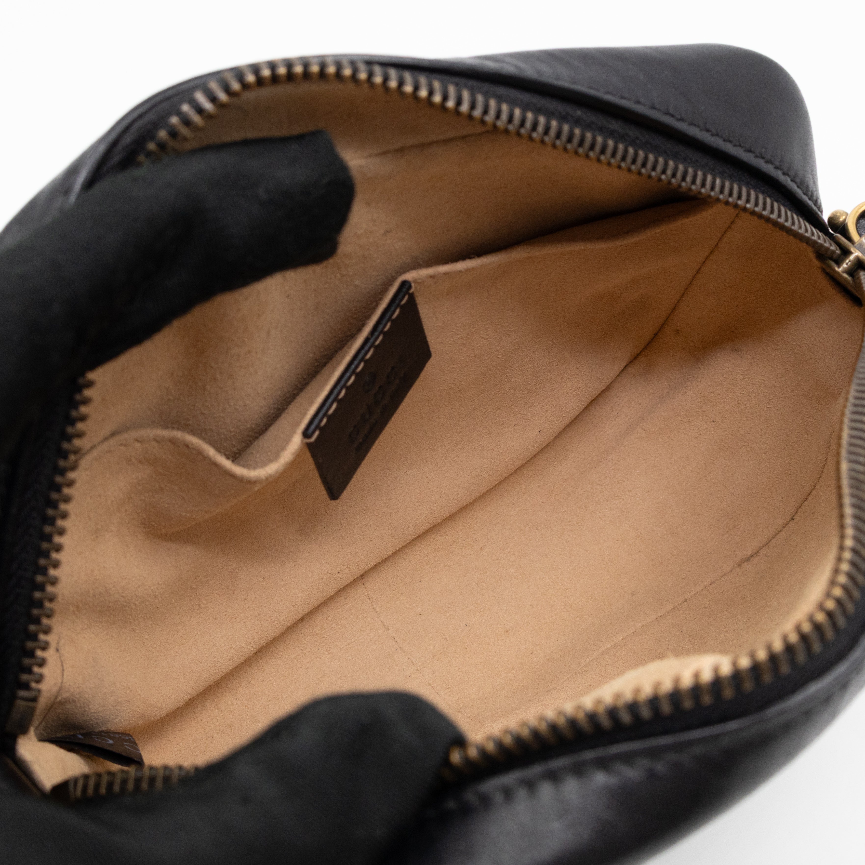 GG Marmont Matelassé Mini Camera Bag Black Leather