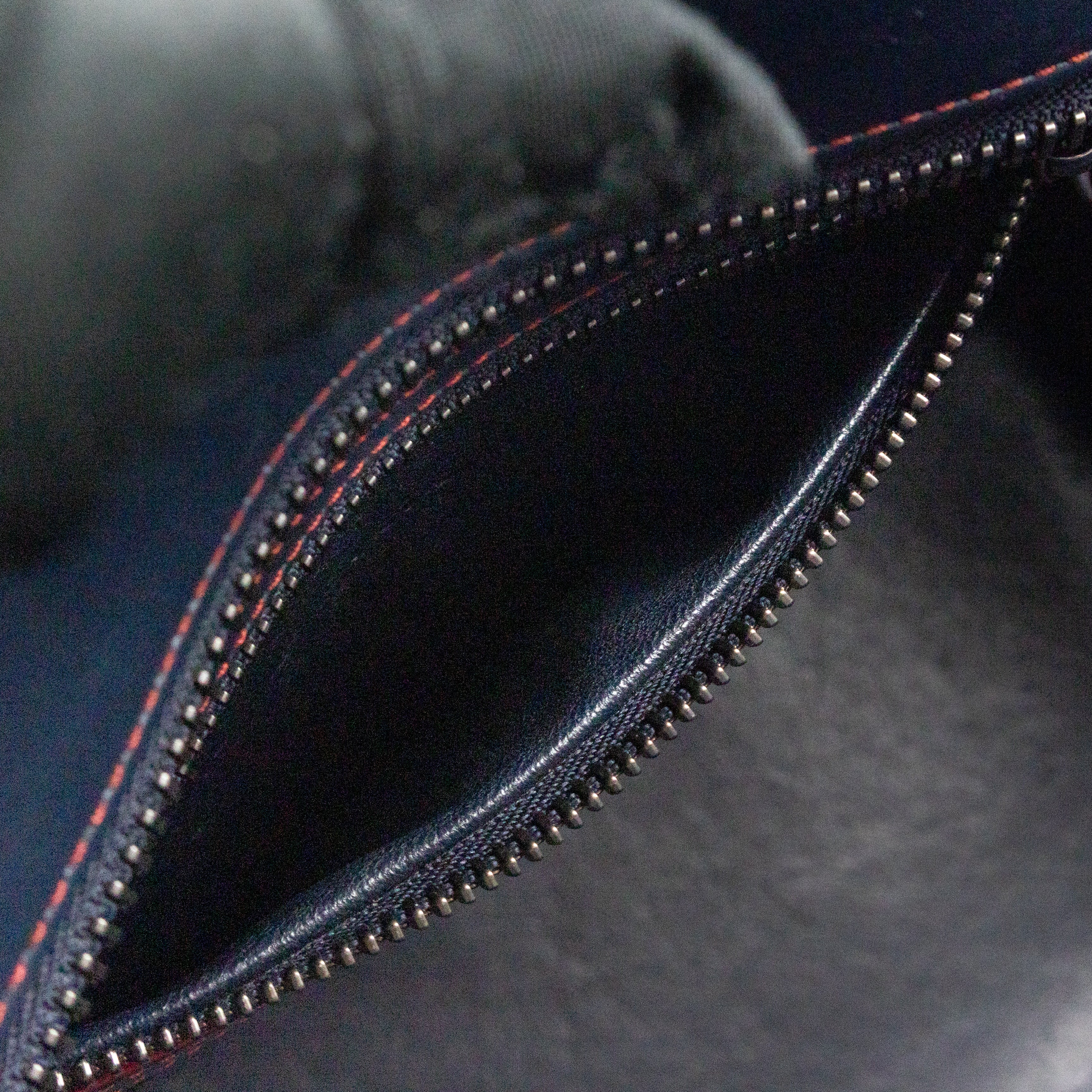 Micro Luggage Navy Blue Leather