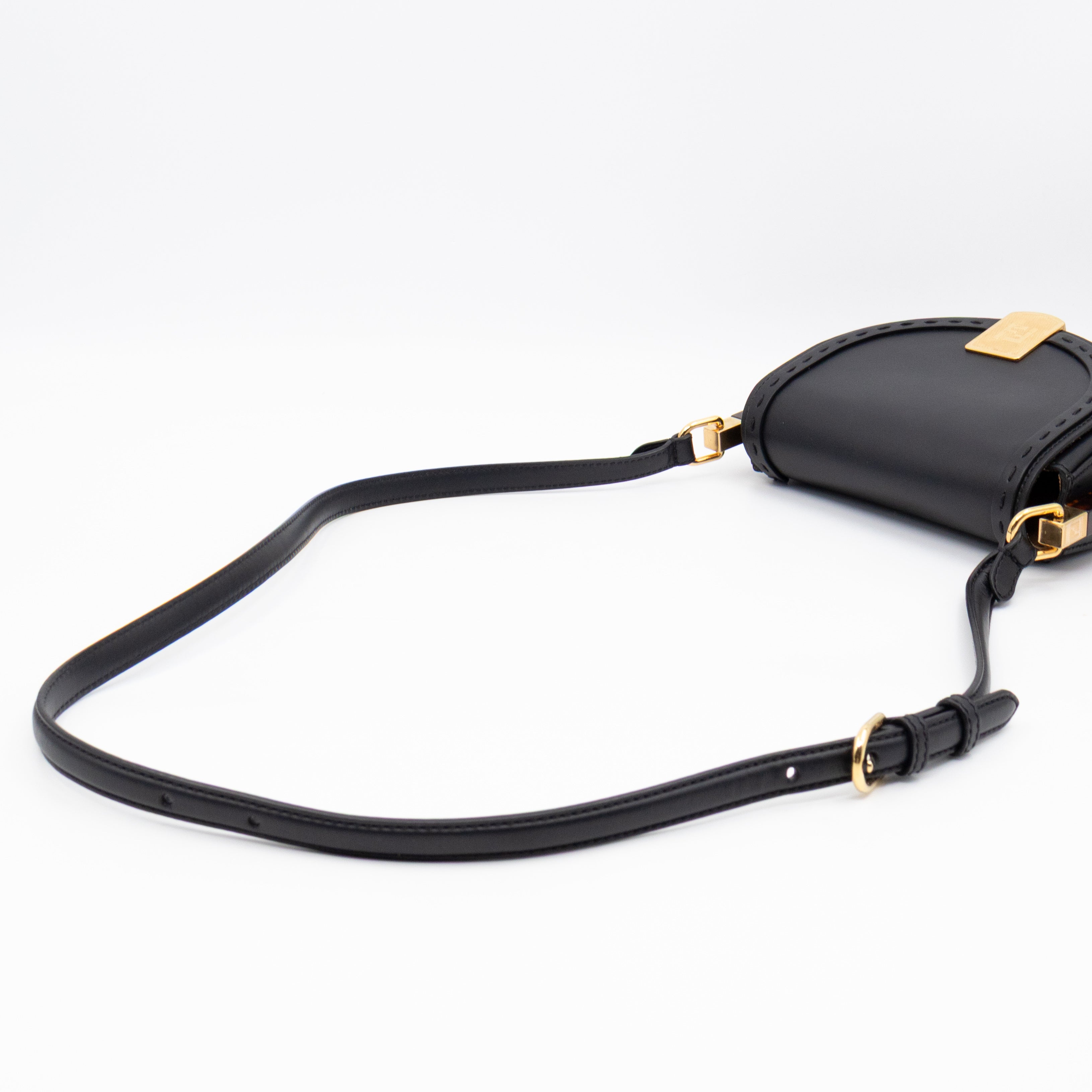 Moonlight Crossbody Bag Black Leather