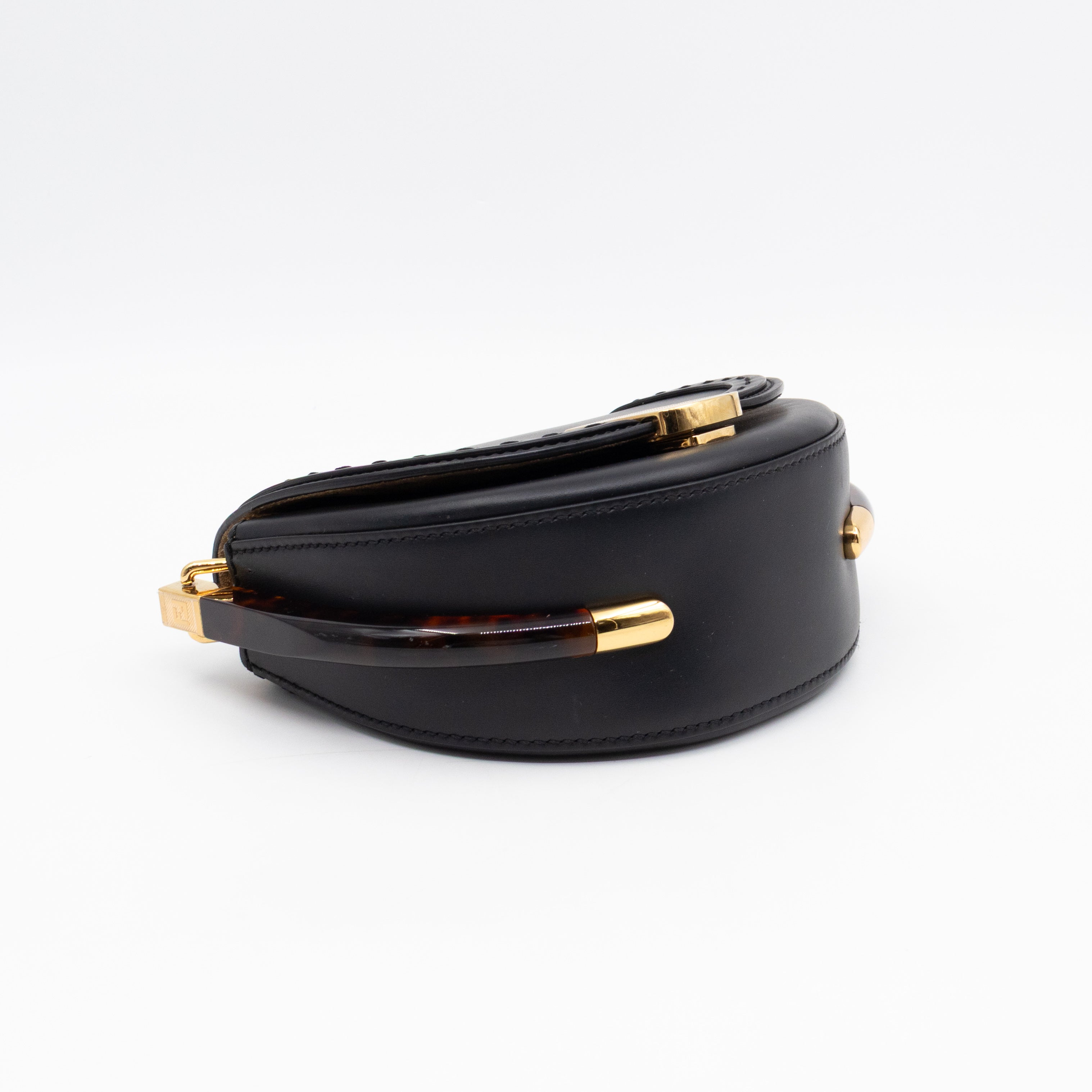 Moonlight Crossbody Bag Black Leather
