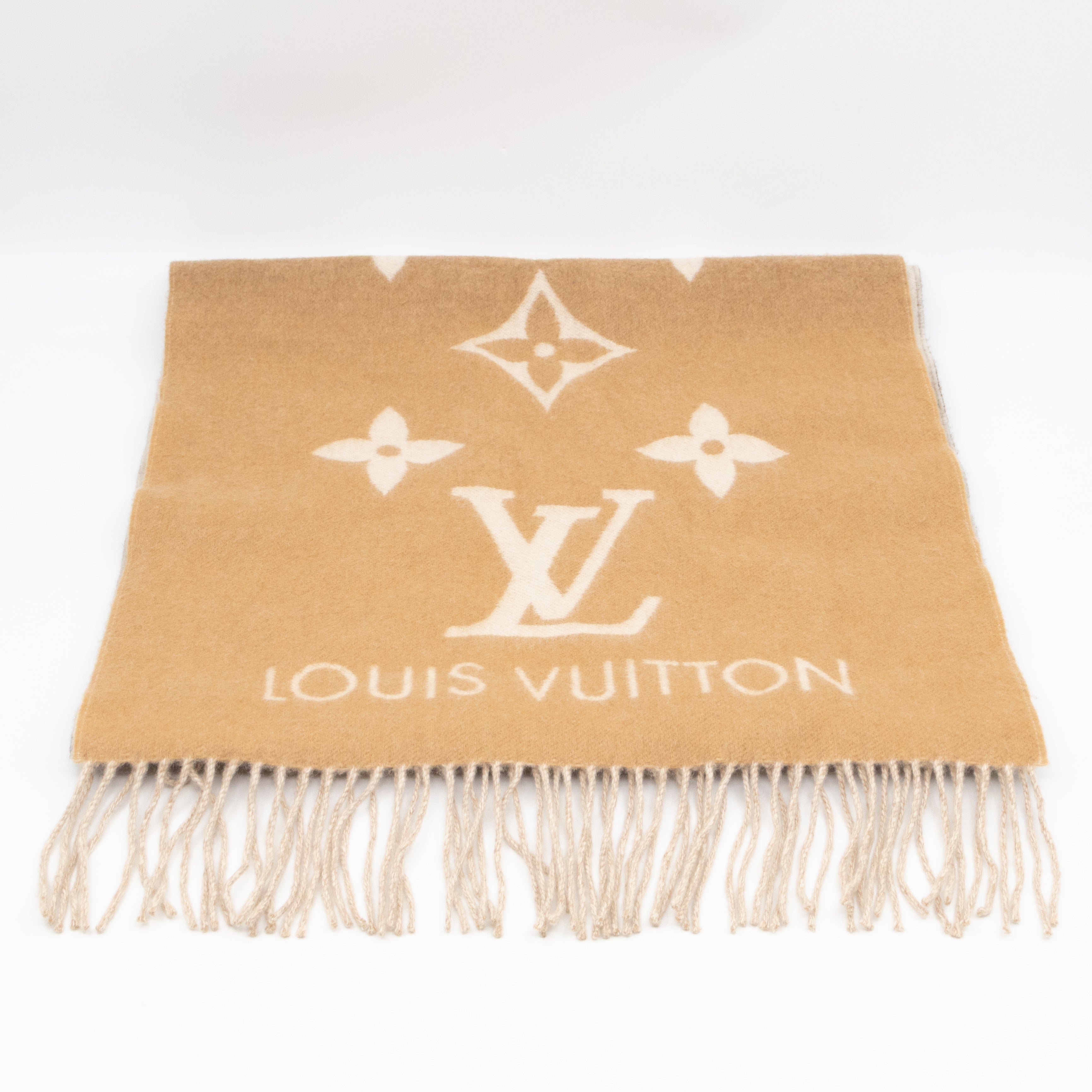 Reykjavik Gradient Cashmere Scarf Beige