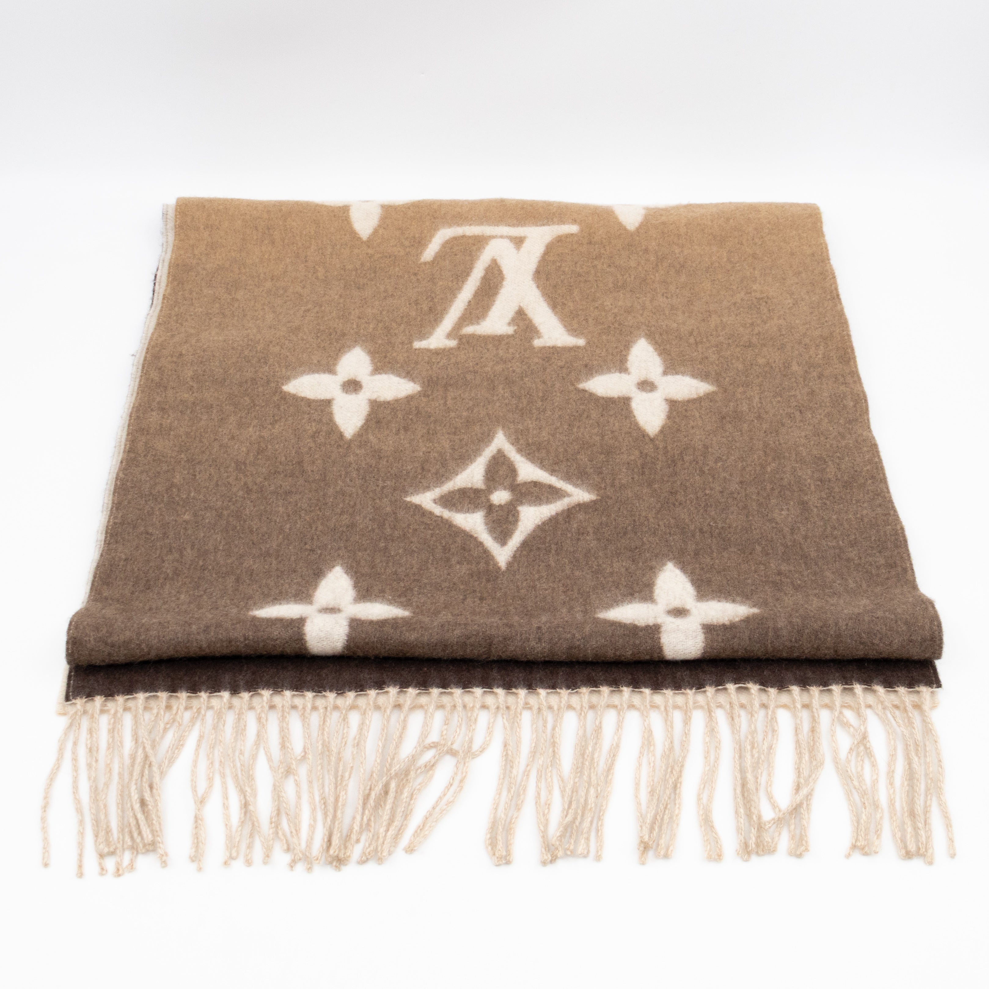 Reykjavik Gradient Cashmere Scarf Beige