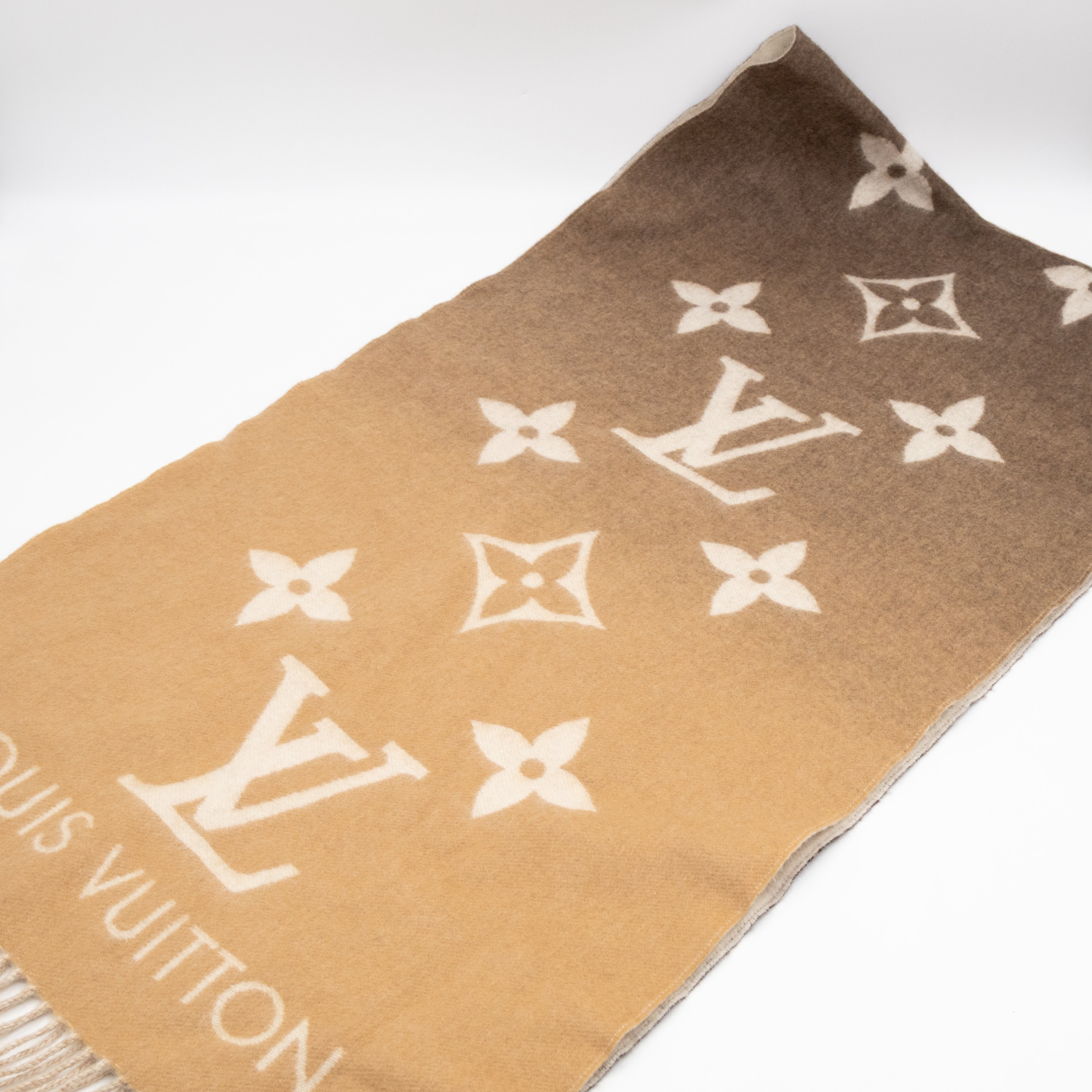 Reykjavik Gradient Cashmere Scarf Beige