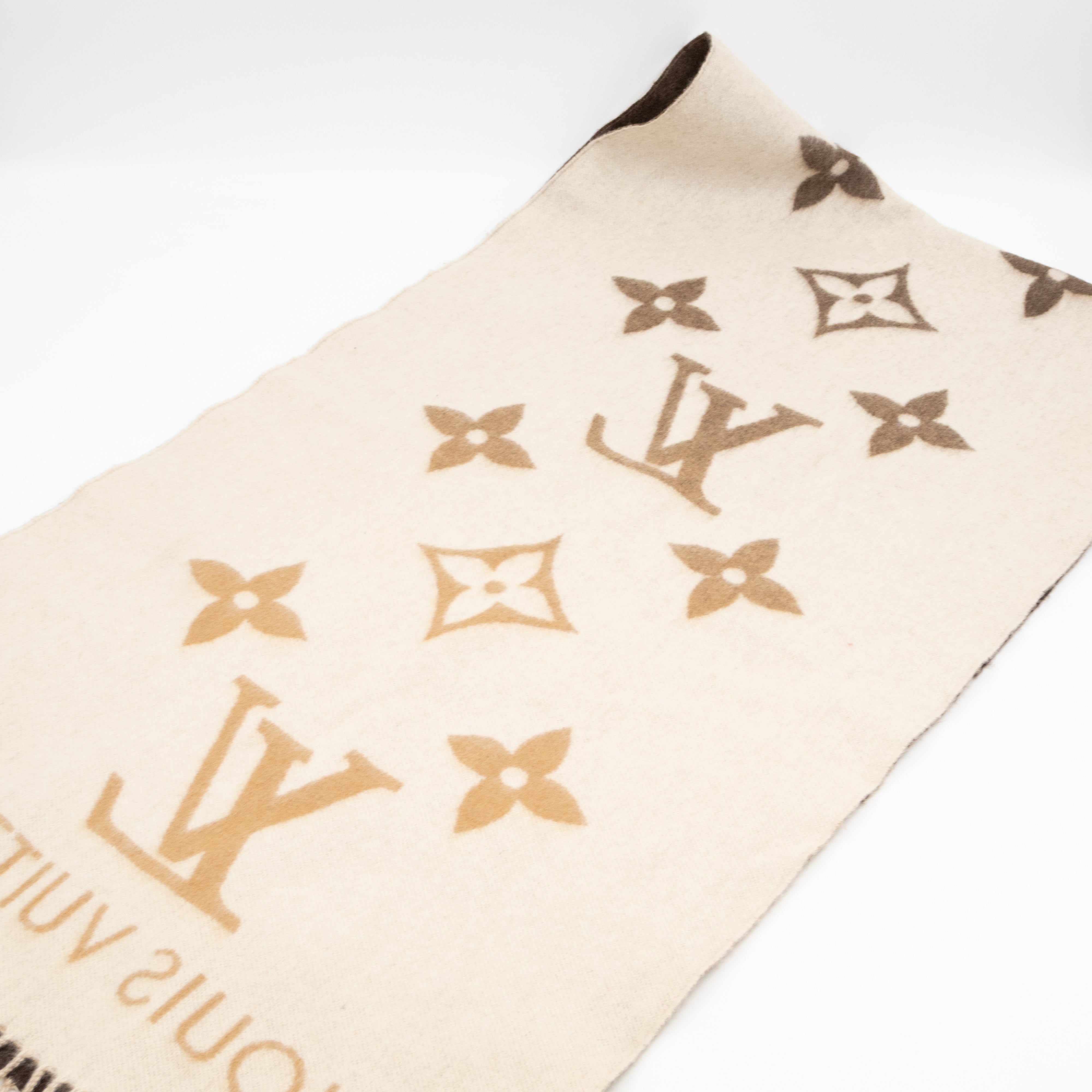 Reykjavik Gradient Cashmere Scarf Beige