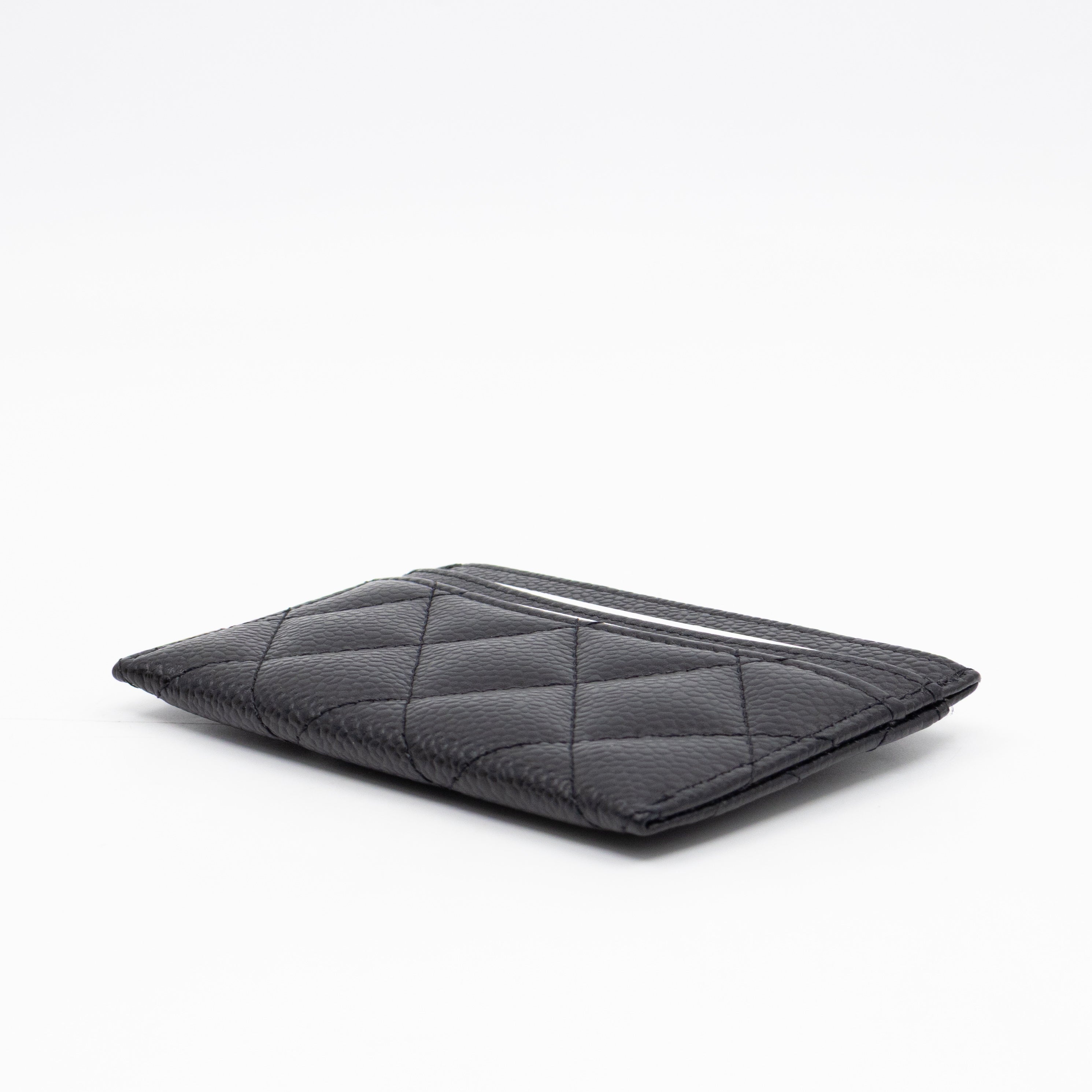Classic Card Holder Black Caviar Gold