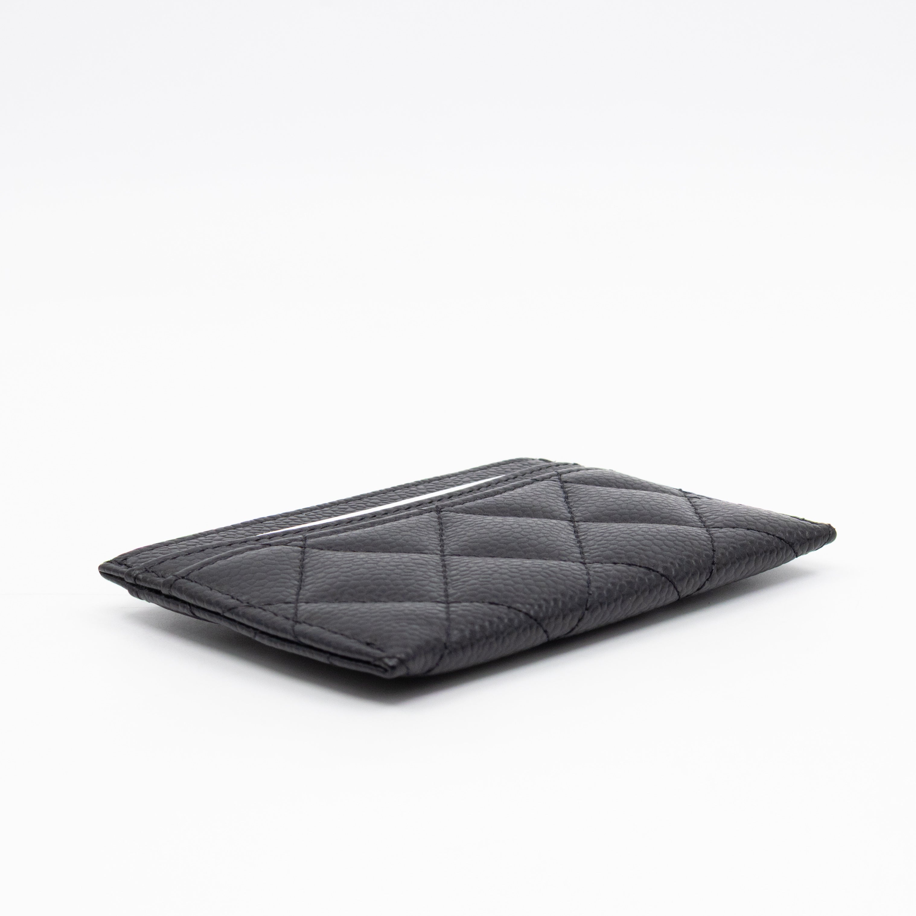 Classic Card Holder Black Caviar Gold