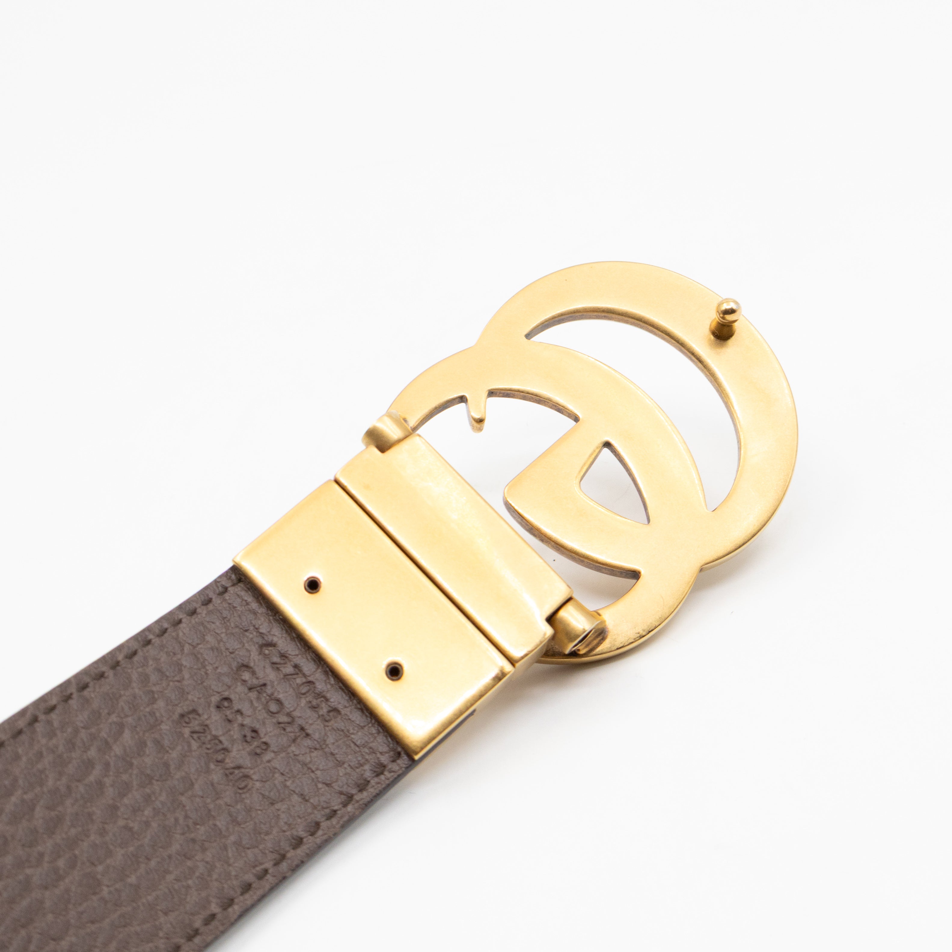 GG Marmont Reversible Black Brown Leather Belt 95/38