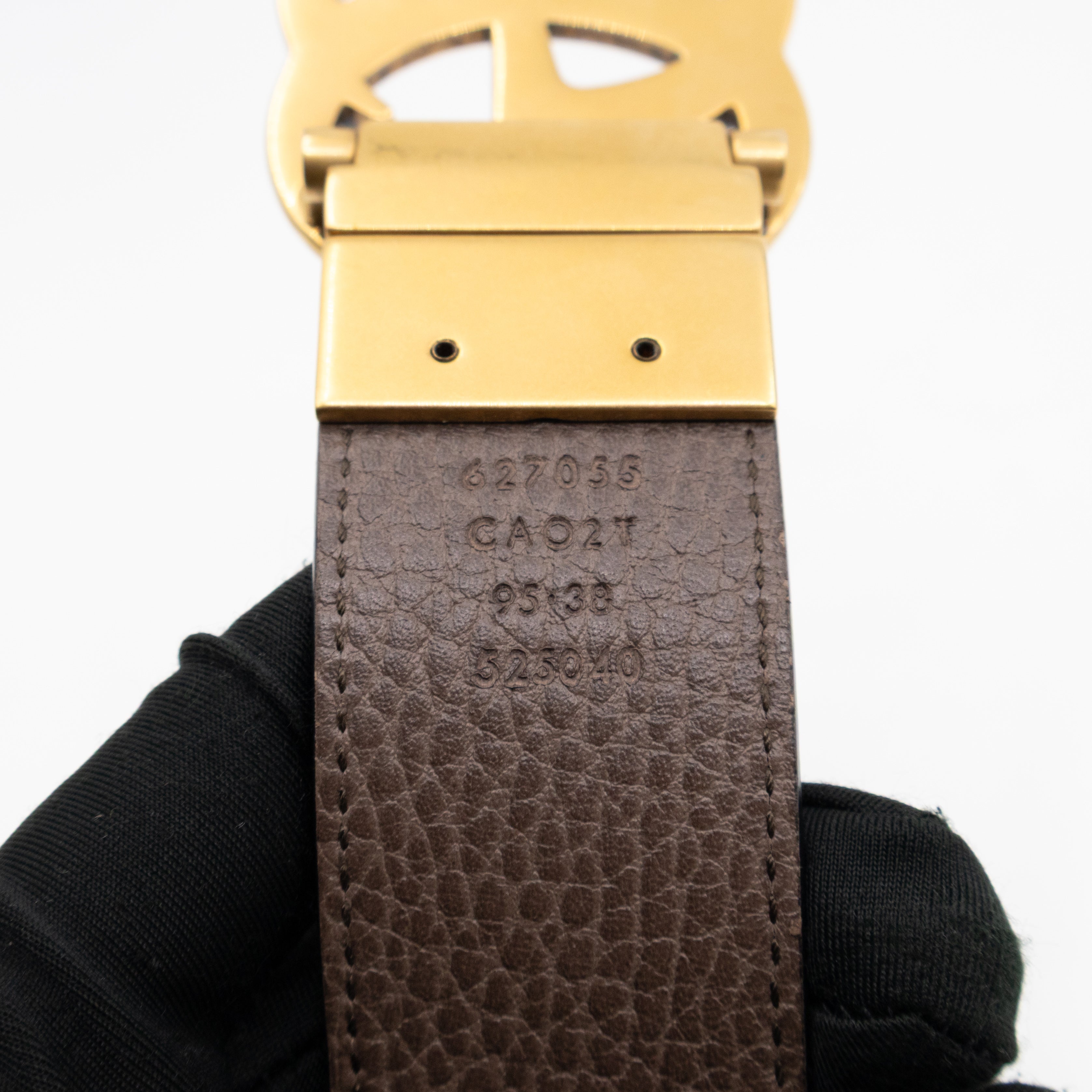 GG Marmont Reversible Black Brown Leather Belt 95/38