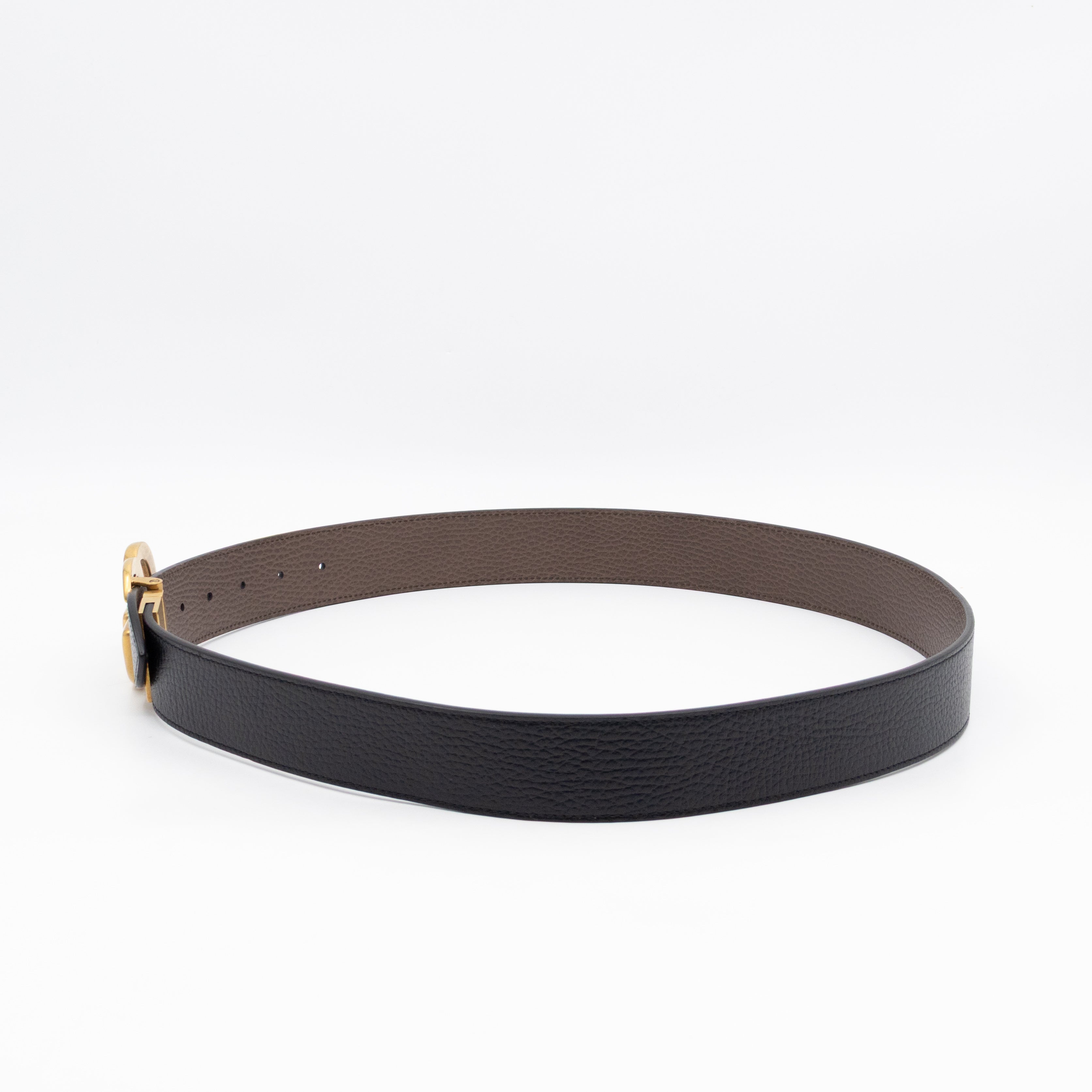 GG Marmont Reversible Black Brown Leather Belt 95/38