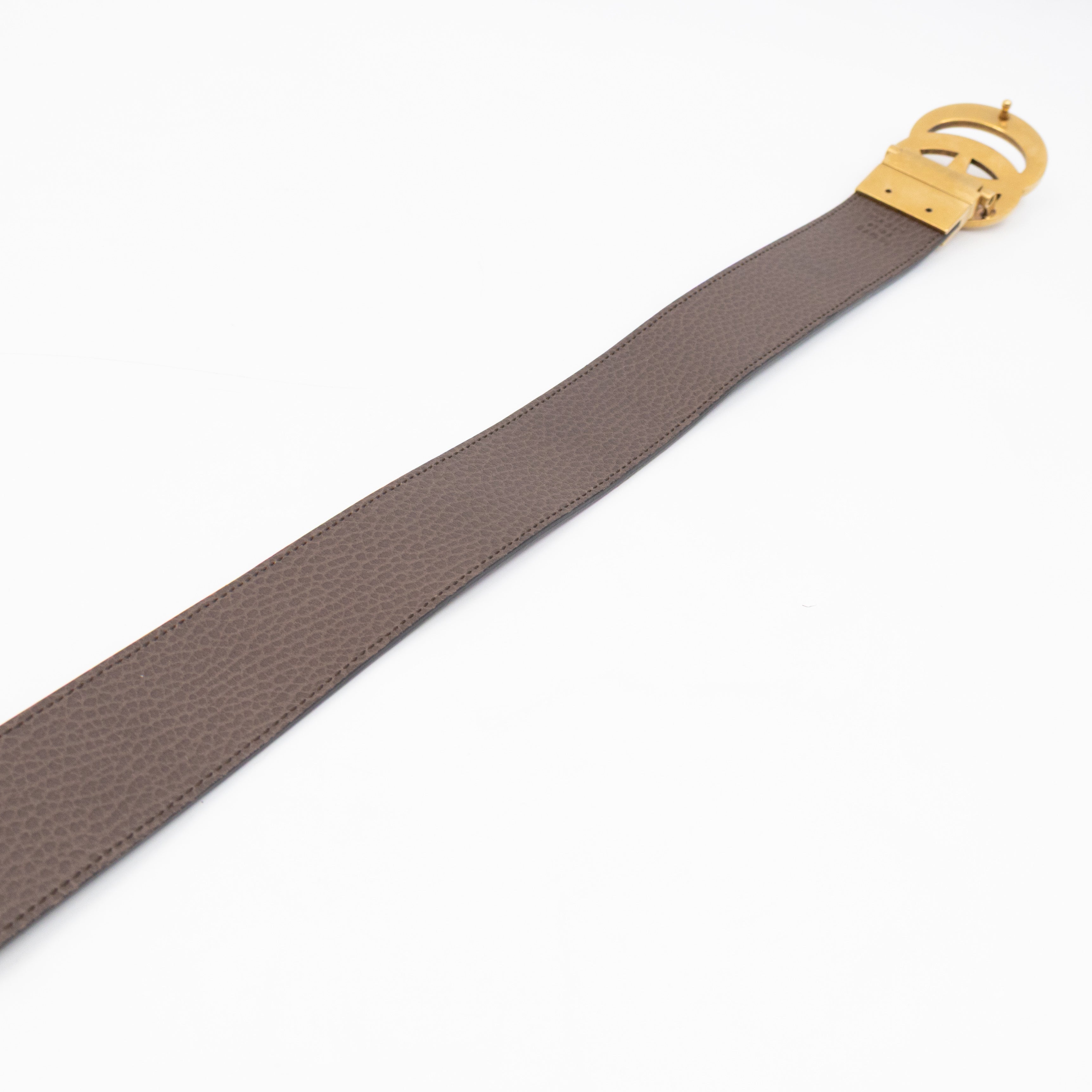 GG Marmont Reversible Black Brown Leather Belt 95/38