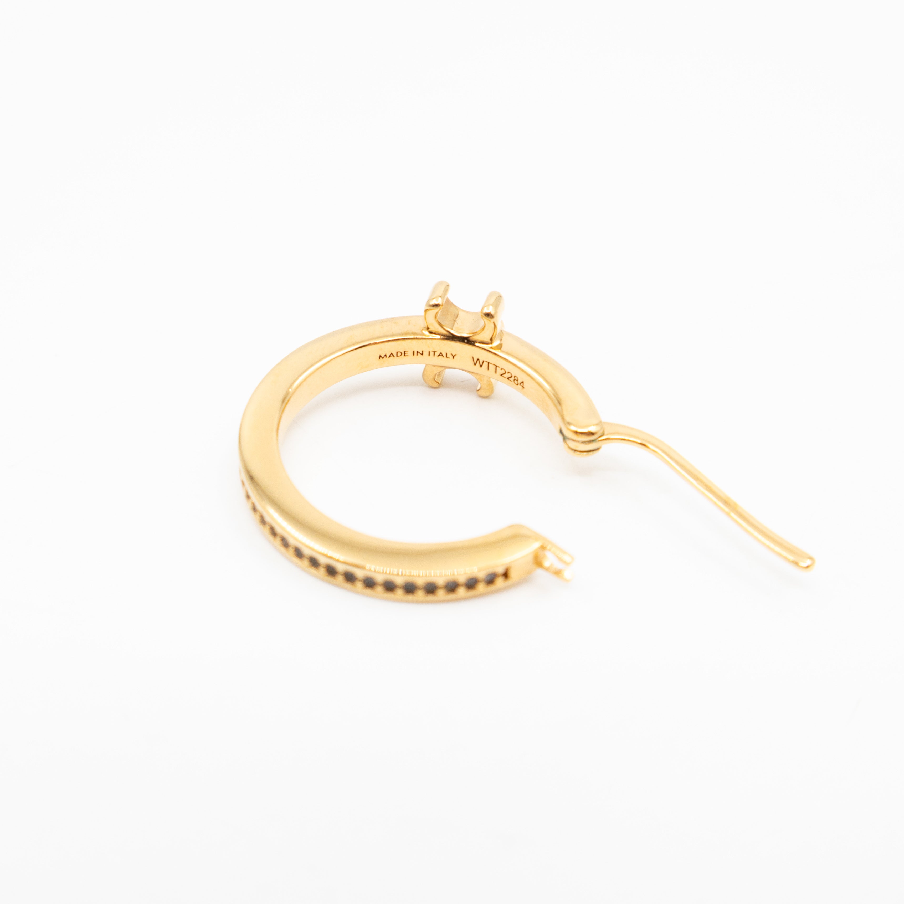 Triomphe Sparkle Hoops Earrings Gold