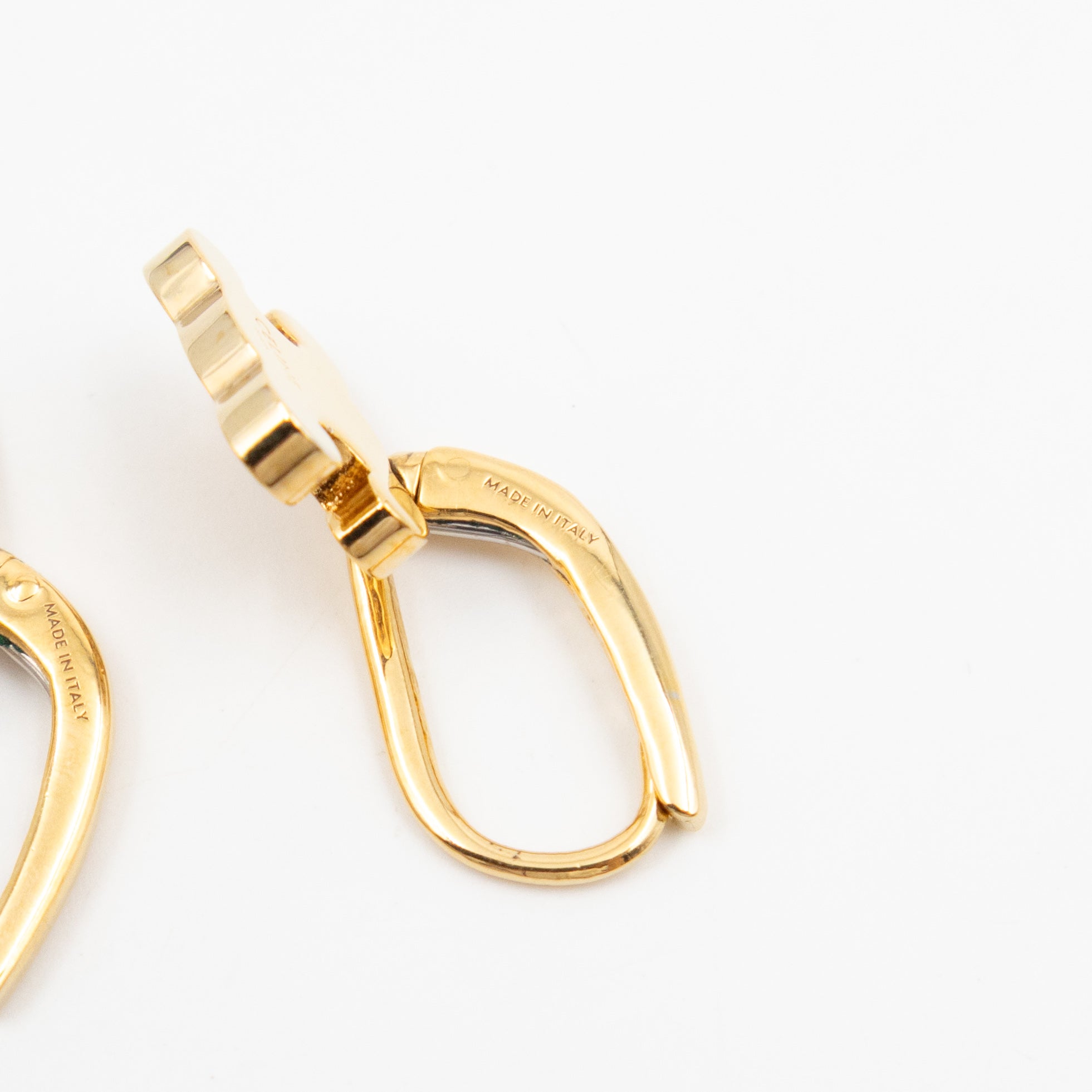 Triomphe Rhinestone Earrings Gold