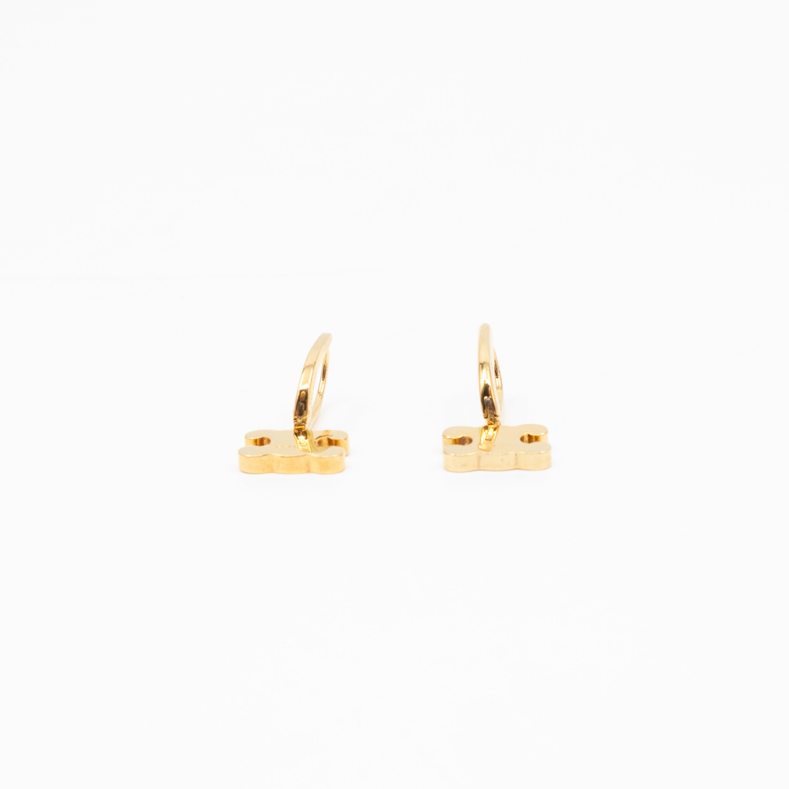 Triomphe Rhinestone Earrings Gold