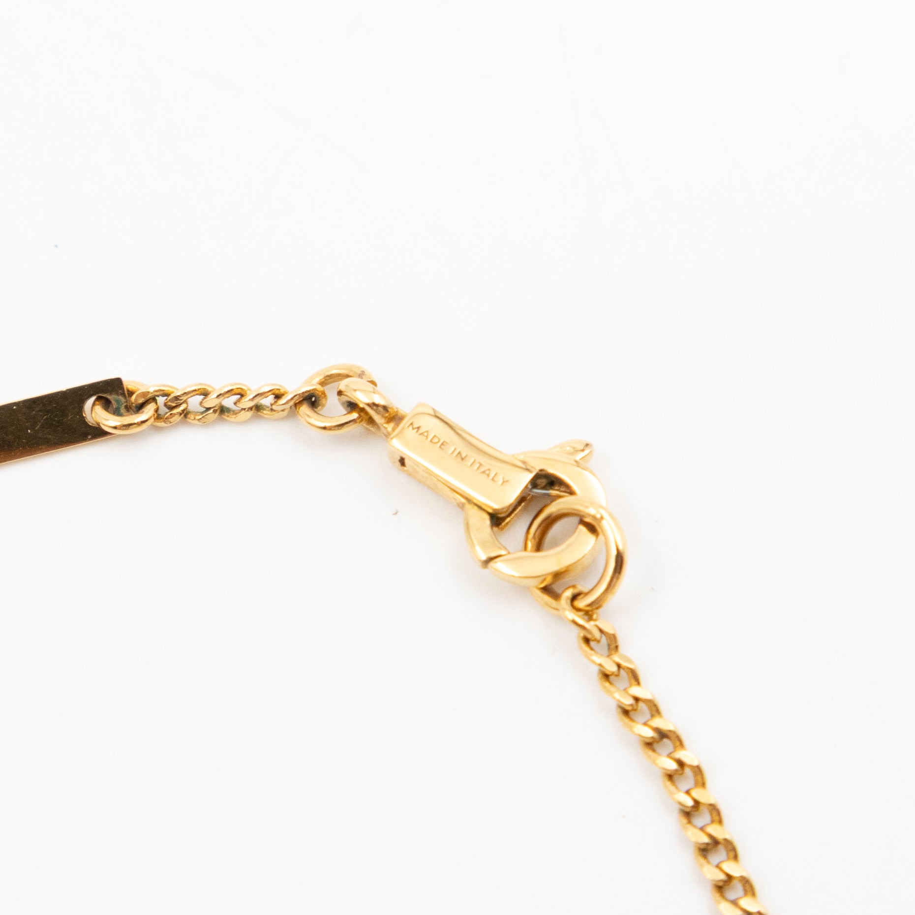 Triomphe Rhinestone Necklace Gold
