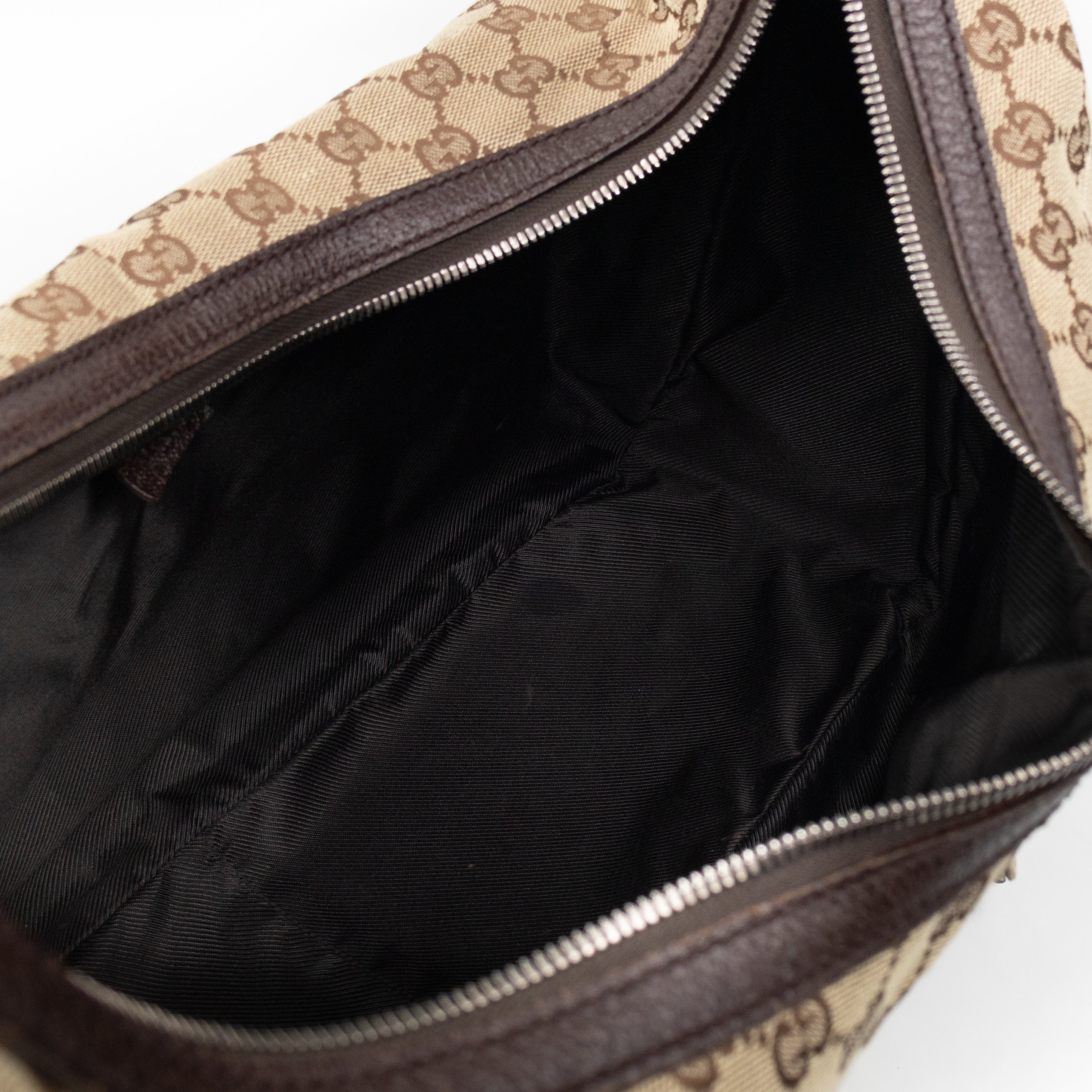 Double Pocket Hobo Bag GG Supreme Canvas