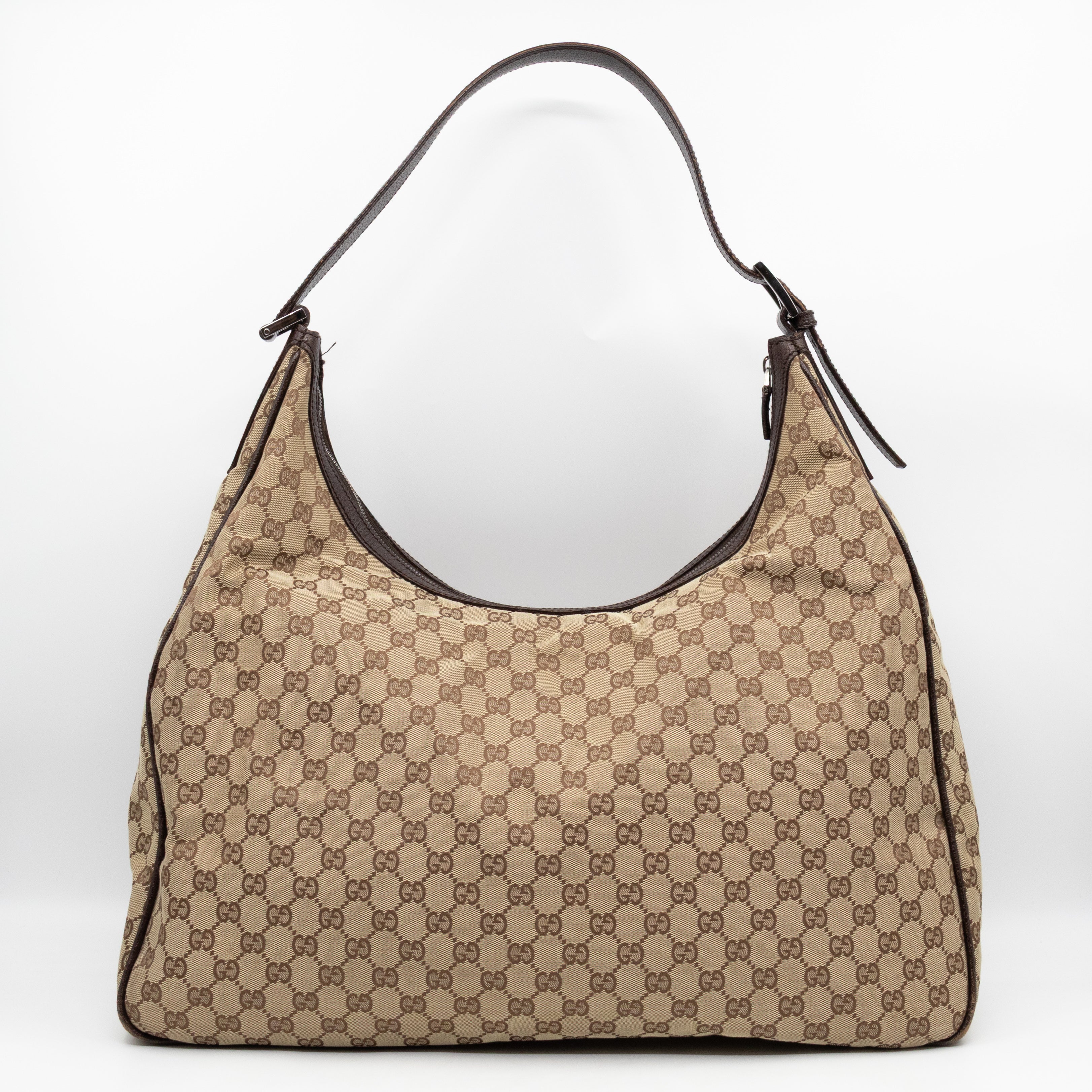 Double Pocket Hobo Bag GG Supreme Canvas