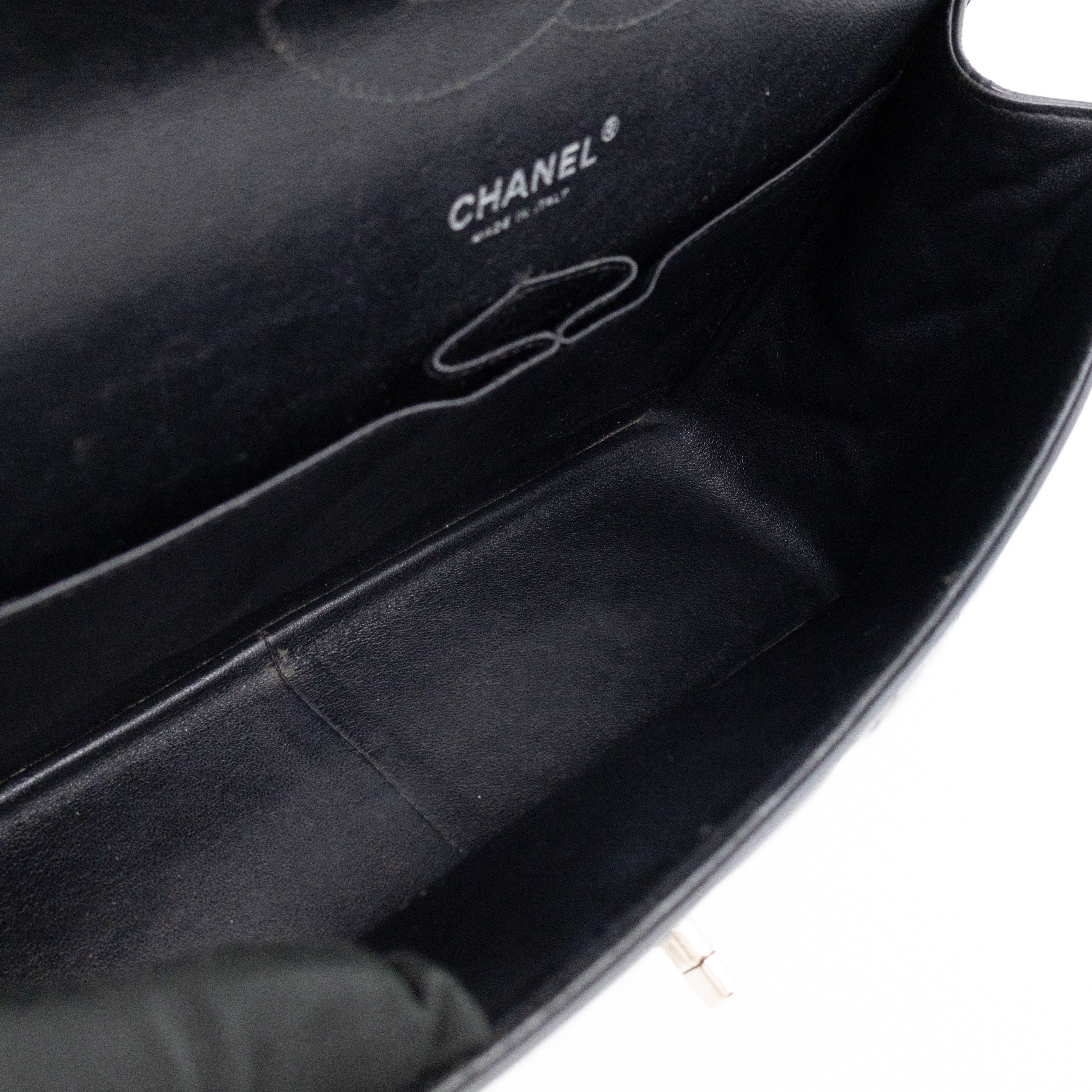 Classic Double Flap Jumbo Black Patent Leather