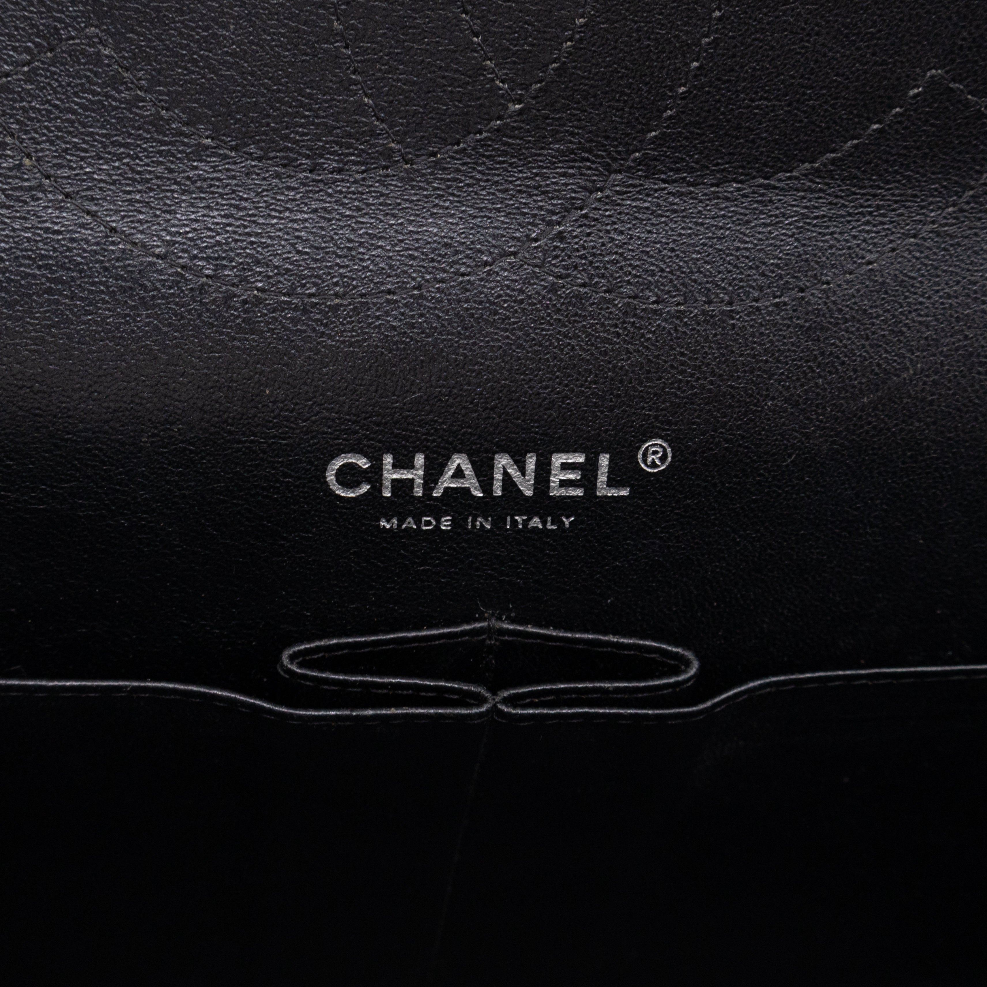Classic Double Flap Jumbo Black Patent Leather