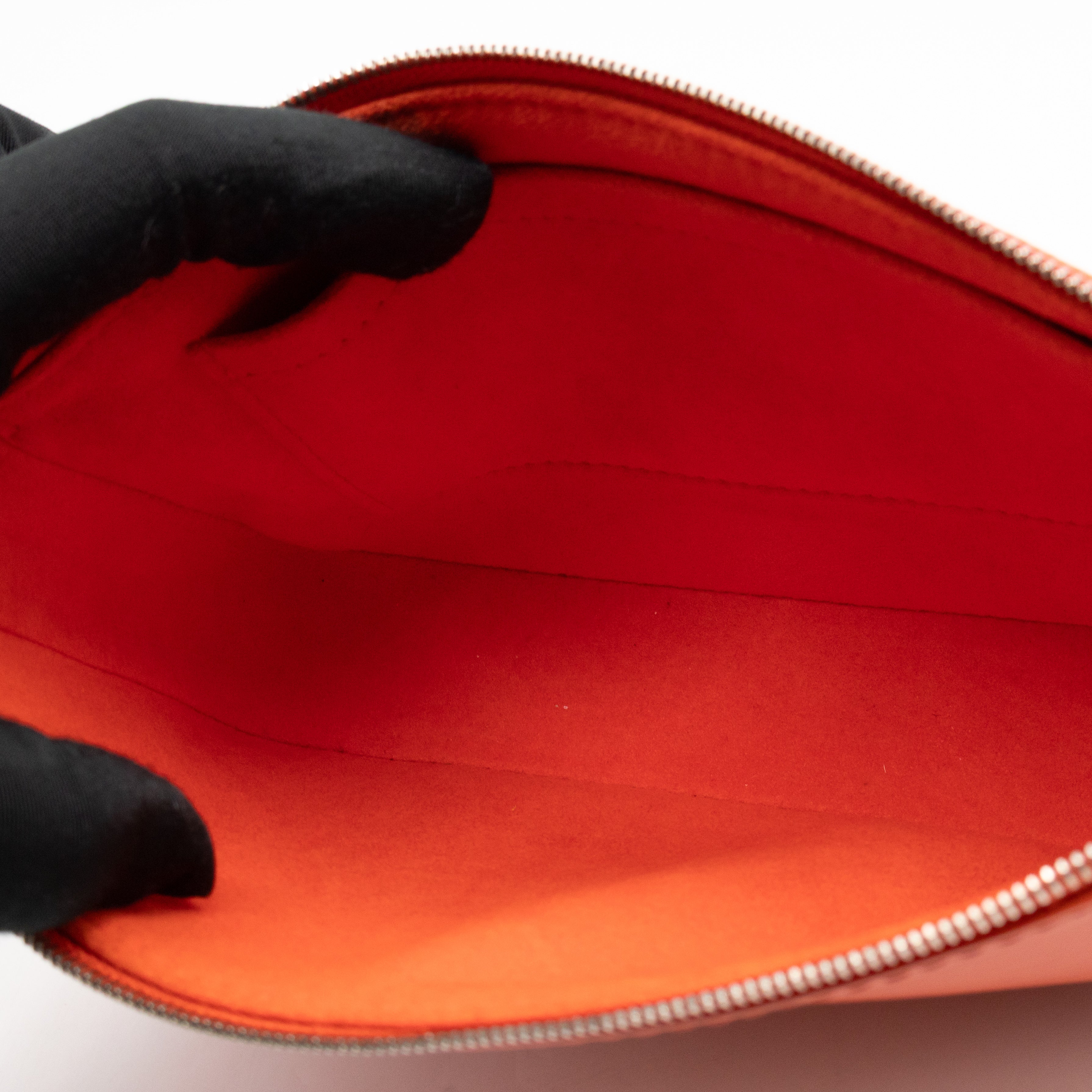 Pochette Accessoires Orange Epi Leather