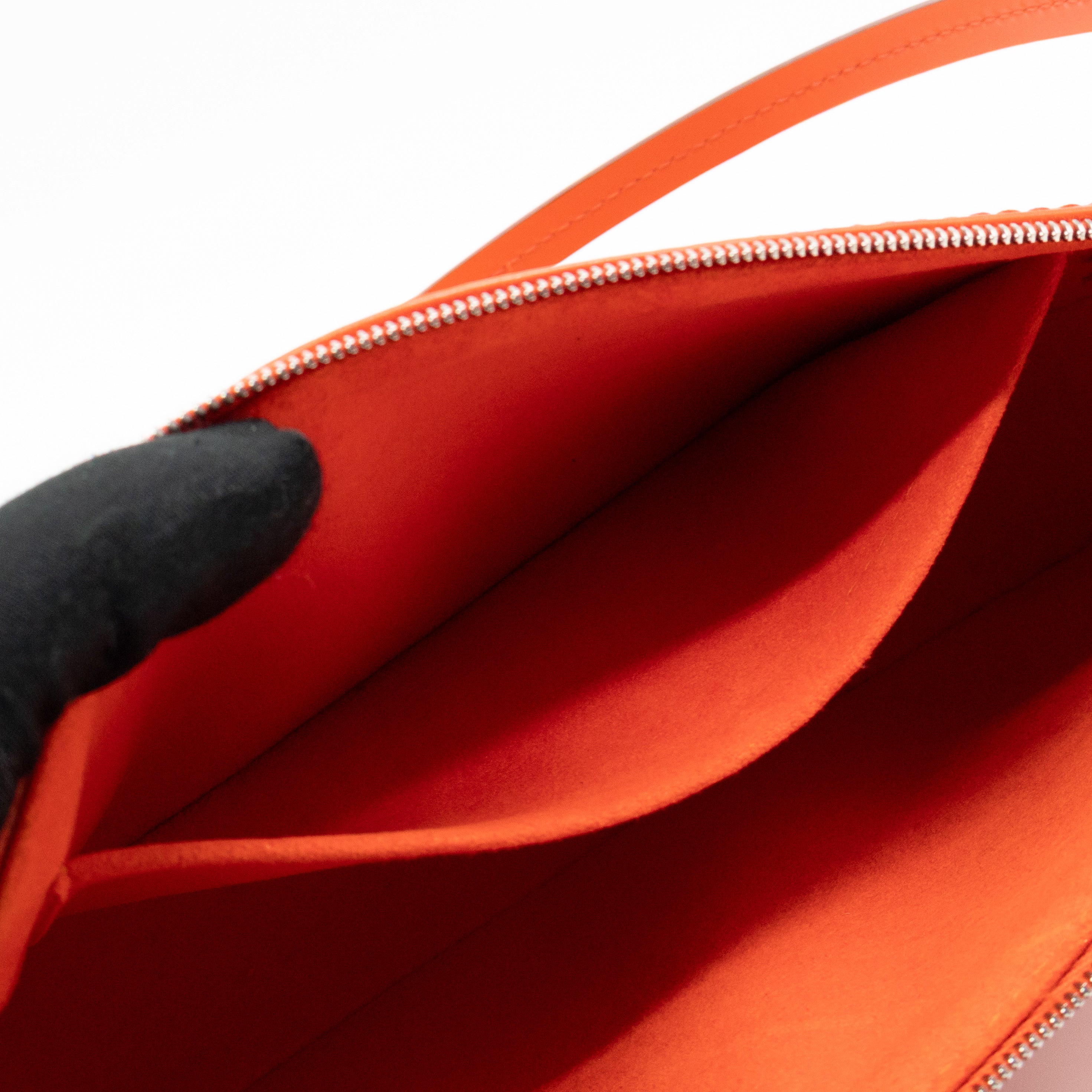 Pochette Accessoires Orange Epi Leather